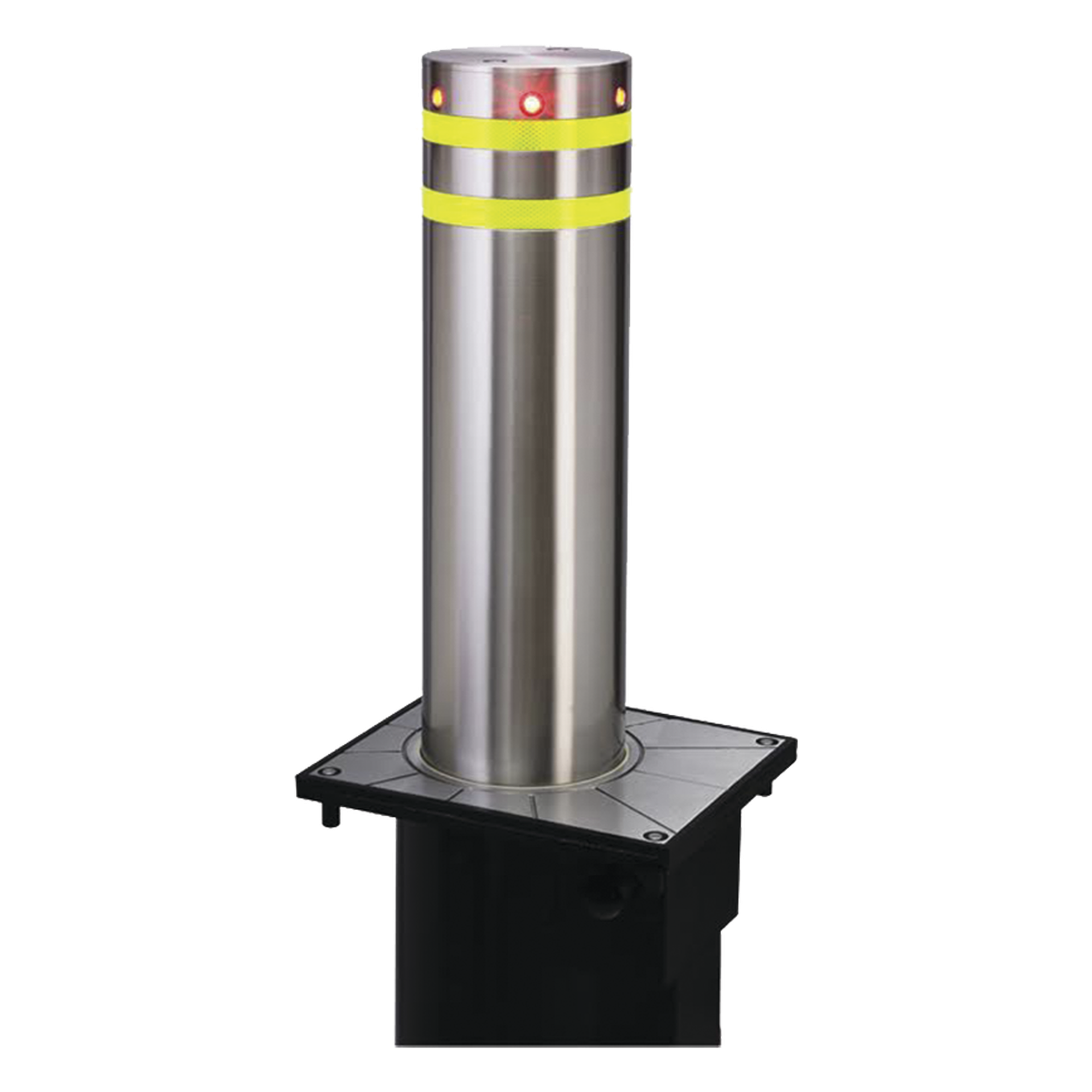 Pilona o Bolardo Neumático / 100% Acero Inoxidable / Alta Velocidad / 275MM Diámetro / Acabado de Lujo — ACCESSPRO · SKU XB-275