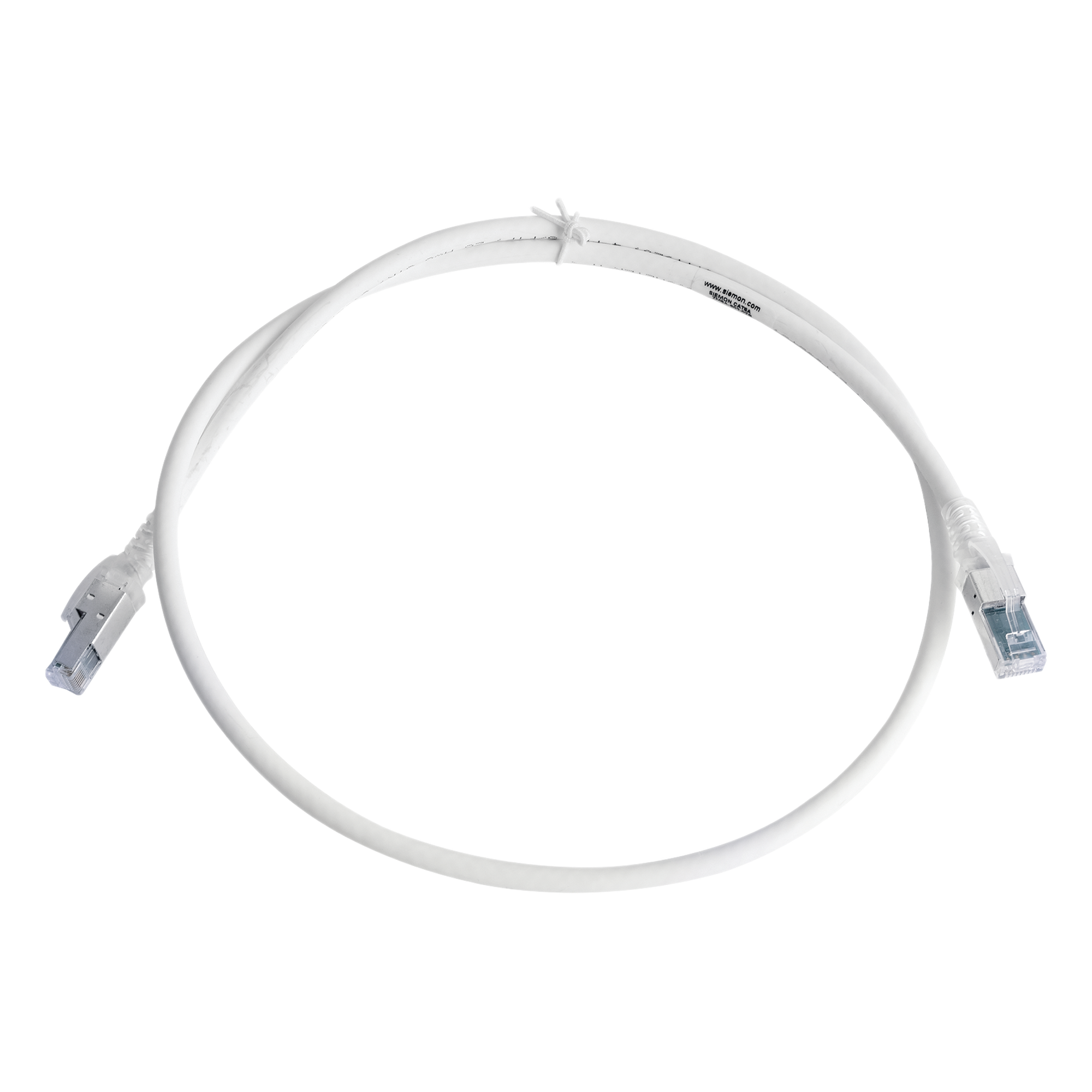 Patch Cord Z-MAX Cat6A S/FTP, CM/LS0H, 0.91 Metros (3 Pies), Color Blanco — SIEMON · SKU ZM6A-S03-02