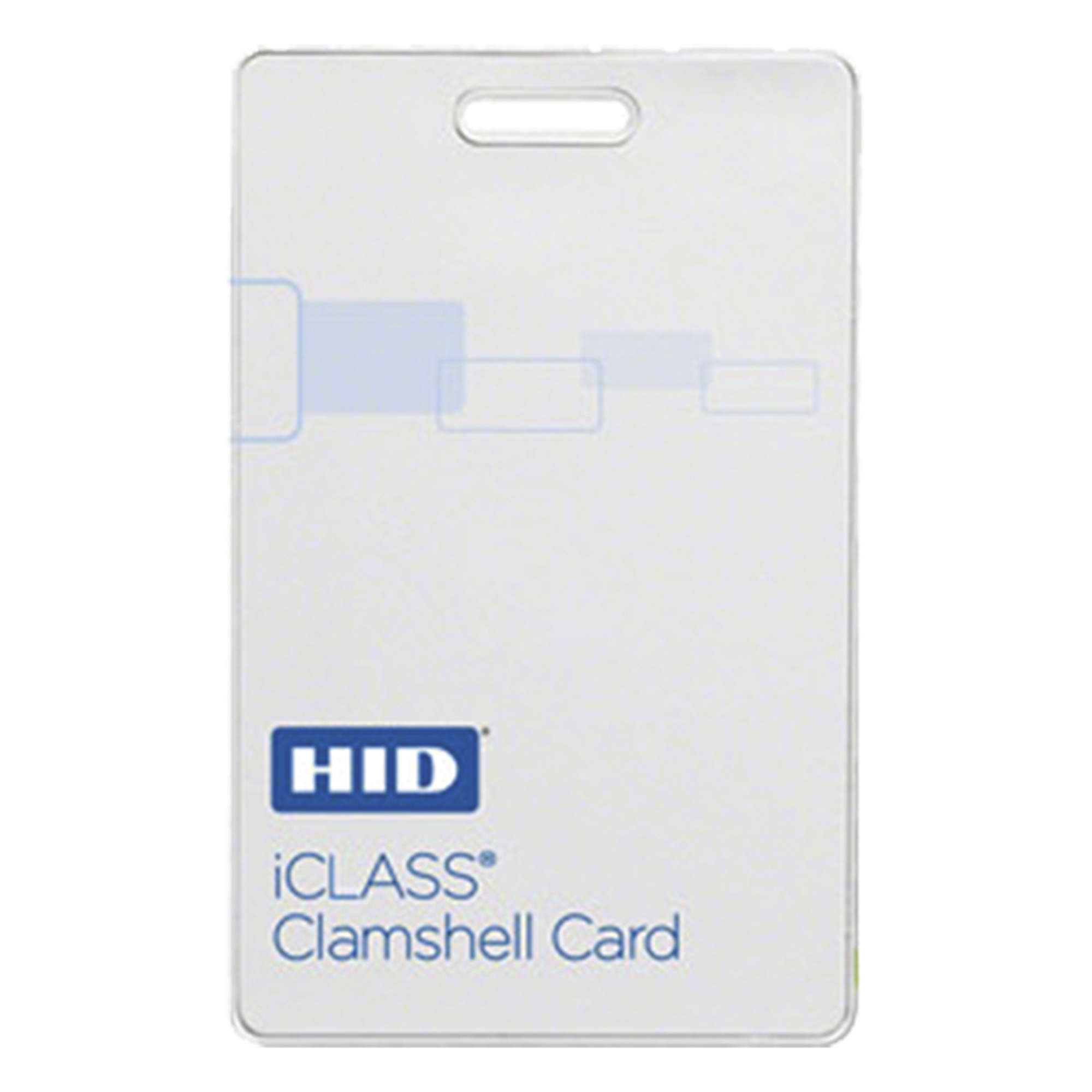 Tarjeta iClass Clamshell (Gruesa) / 2 k memoria / Programada a 26 bits Aleatoriamente/ Garantía de por Vida — HID · SKU ICLASS208026