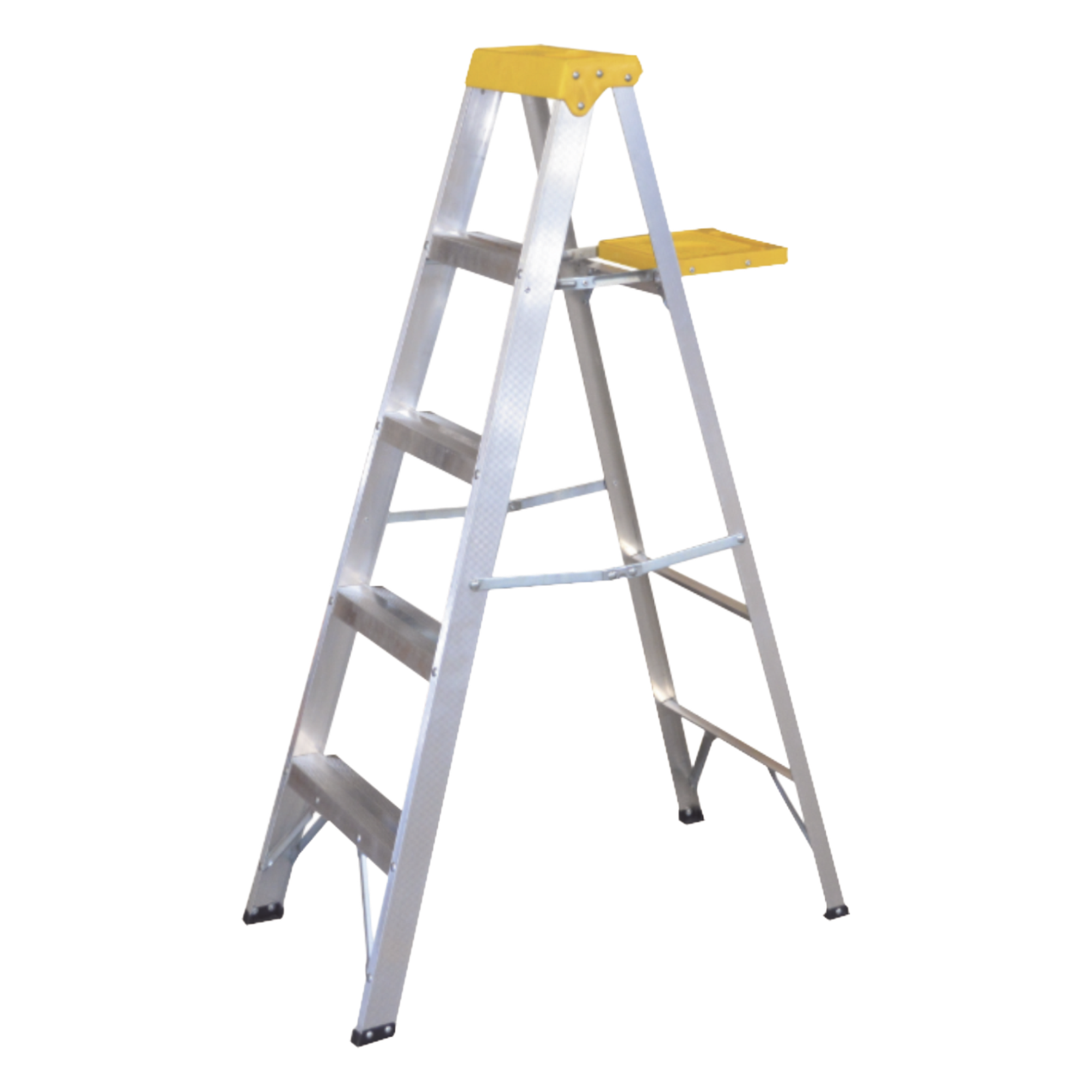 Escalera de Aluminio Tipo Tijera, 5 Peldaños de 1.83 metros. — SURTEK · SKU SYS-ET5