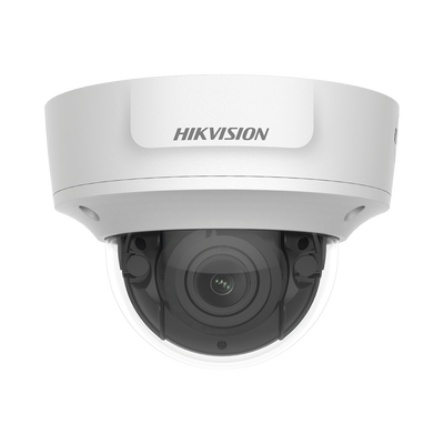 Domo IP 2 Megapixel / Serie PRO / Lente Mot. 2.8 a 12 mm / 30 mts IR EXIR / Exterior IP67 / IK10 / Audio y Alarmas / PoE / WDR 120 dB / Videoanaliticos Integrados / MicroSD