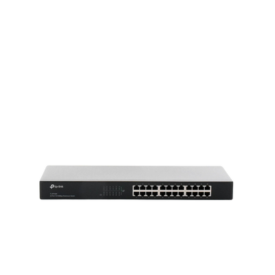 Switch no administrable de 24 puertos 10/100 Mbps para montaje en rack