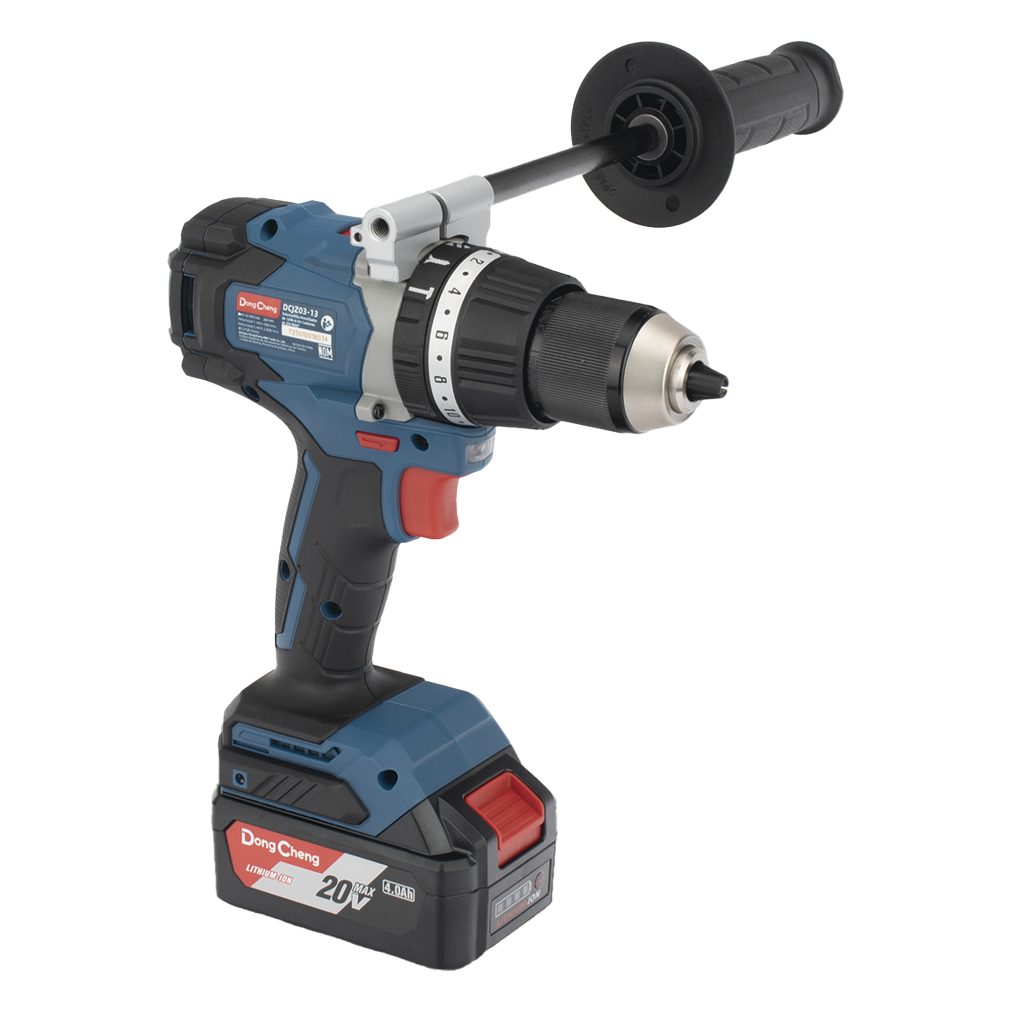 Rotomartillo Inalámbrico 20V / Motor Brushless / Broquero 1/2 in / 120 Nm Par Máximo / 2 Baterías 4.0Ah con Cargador y Maletín