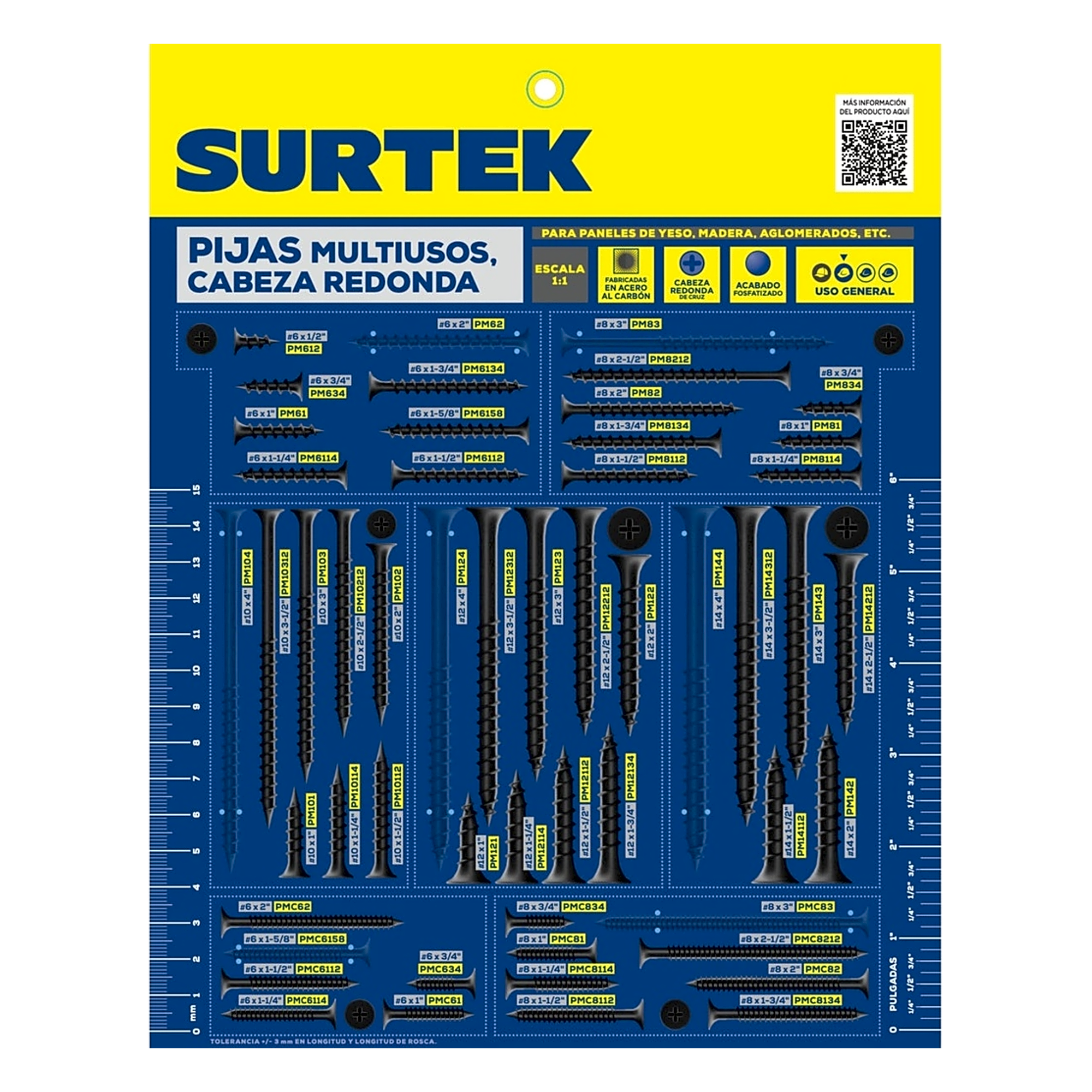 Muestrario de Pija Multiusos Surtek — SURTEK · SKU MUEP1