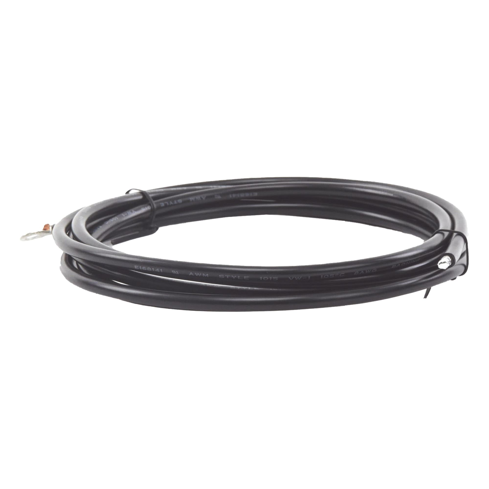 Cable para Controlador, 3.0 m, Negro, Calibre 8 AWG con Terminal de Ojo en un Extremo — EPCOM POWERLINE · SKU CBL-8AWG-3BLK