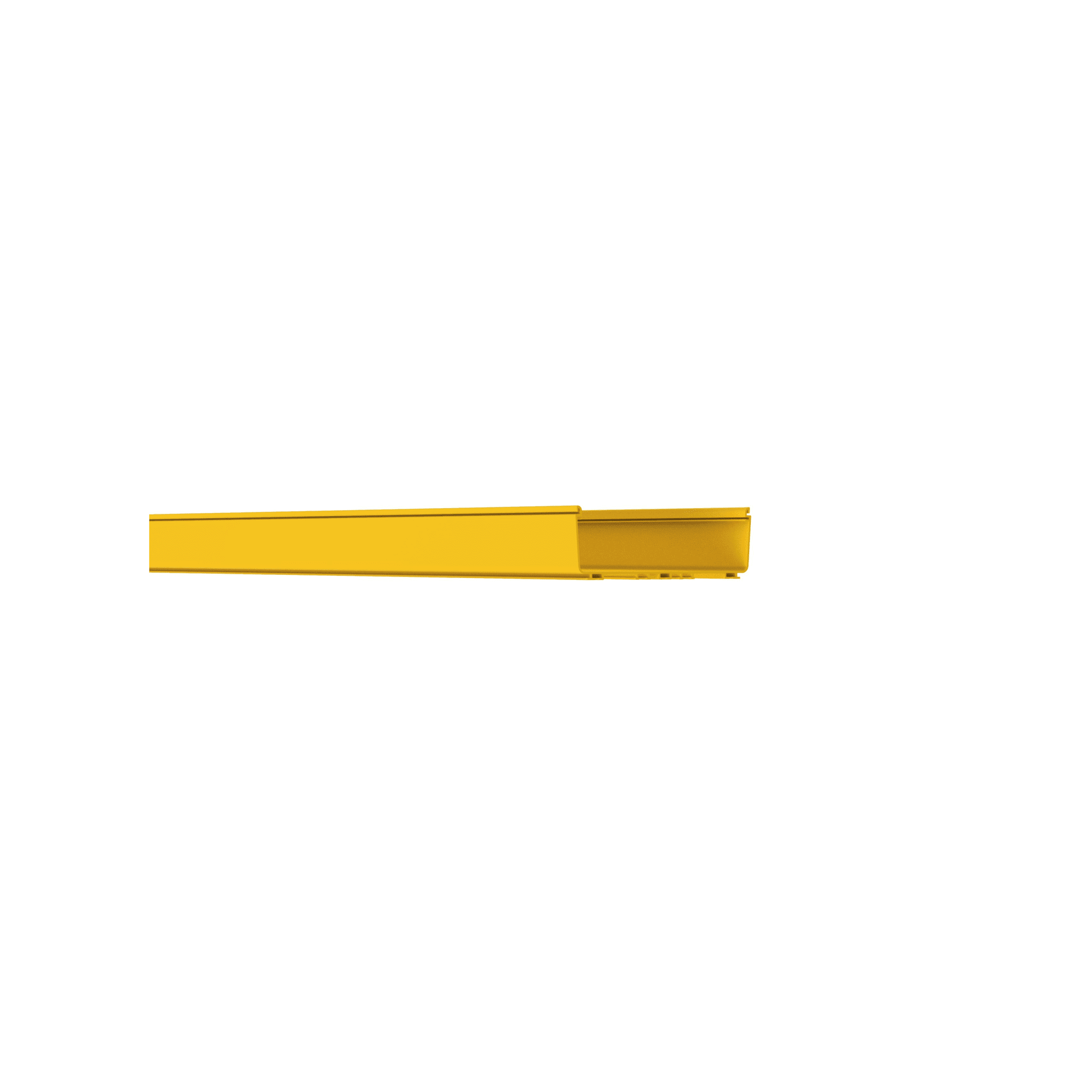 Canaleta FiberRunner™ 12X4, de PVC Rígido, Color Amarillo, 3 m. de Largo