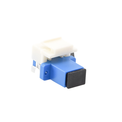 Acoplador Keystone de Fibra Óptica Monomodo SC/PC Simplex a SC/PC Simplex