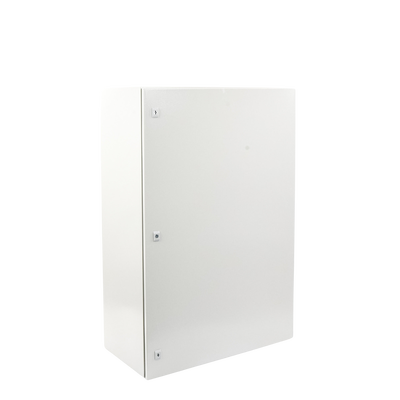 Gabinete de Acero IP66 Uso en Intemperie (800 x 1200 x 400 mm) con Placa Trasera Interior Metálica y Compuerta Inferior Atornillable (Incluye Chapa y Llave).