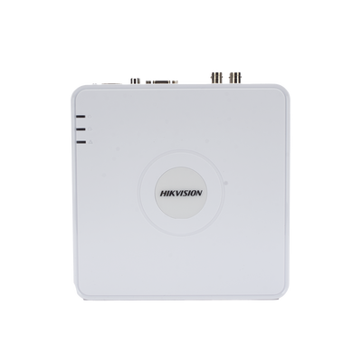 DVR 4 Canales TurboHD + 1 Canal IP / 2 Megapixel (1080p) Lite / Acusense Lite (Busqueda Inteligente Personas Vehiculos) / Audio por Coaxitron / 1 Bahia de Disco Duro / H.265+ / Salida de Vídeo Full HD