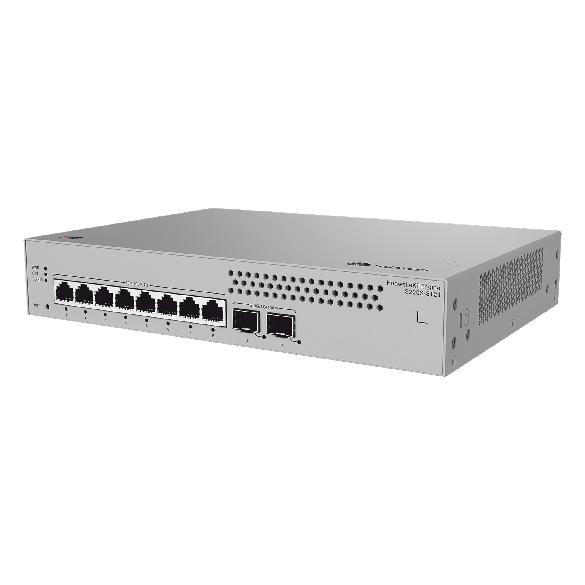Switch de Acceso eKit Administrable Capa 2 / 8 Puertos Gigabit / 2 Puertos SFP 1-2.5 Gbps / Gestión Gratuita desde la Nube / Libre de Licenciamiento