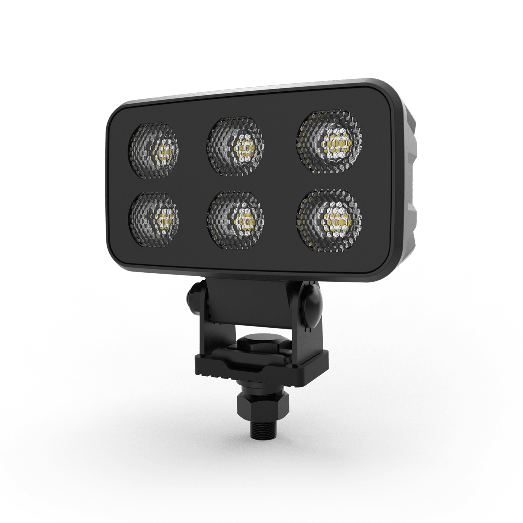 Luz de Trabajo LED Cuadrada / 4630 Lúmenes / 6 LED / 12-24 Vcd / Haz Amplio 64 x 101 mm / IP Resistente a Impactos — ECCO · SKU EW2730