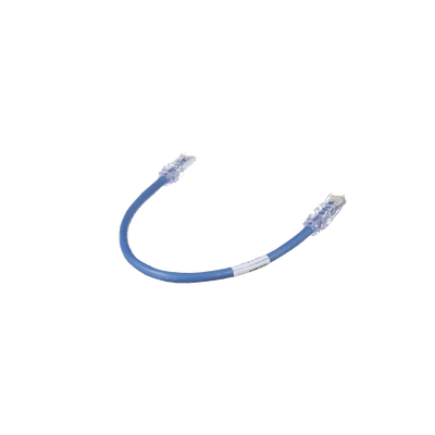 Cable de Parcheo TX6, UTP Cat6, 24 AWG, CM, Color Azul, 0.3 Metros (1 Pie)