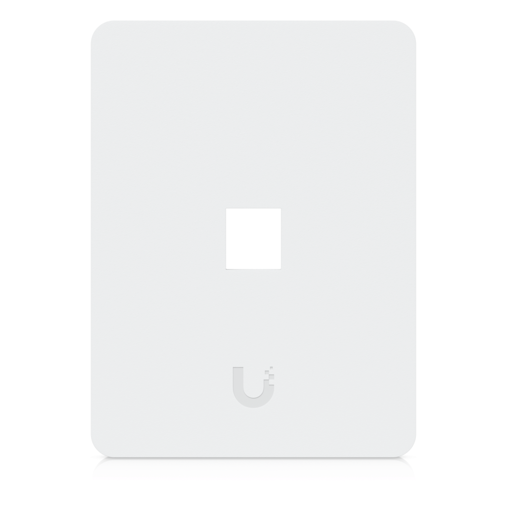Placa de Pared Vertical Universal para Keystone de 1 Puerto con Cubierta Pintable, Acabado Personalizable, Paquete con 4 Piezas — UBIQUITI · SKU UACC-WP-KEYSTONE-V-1P