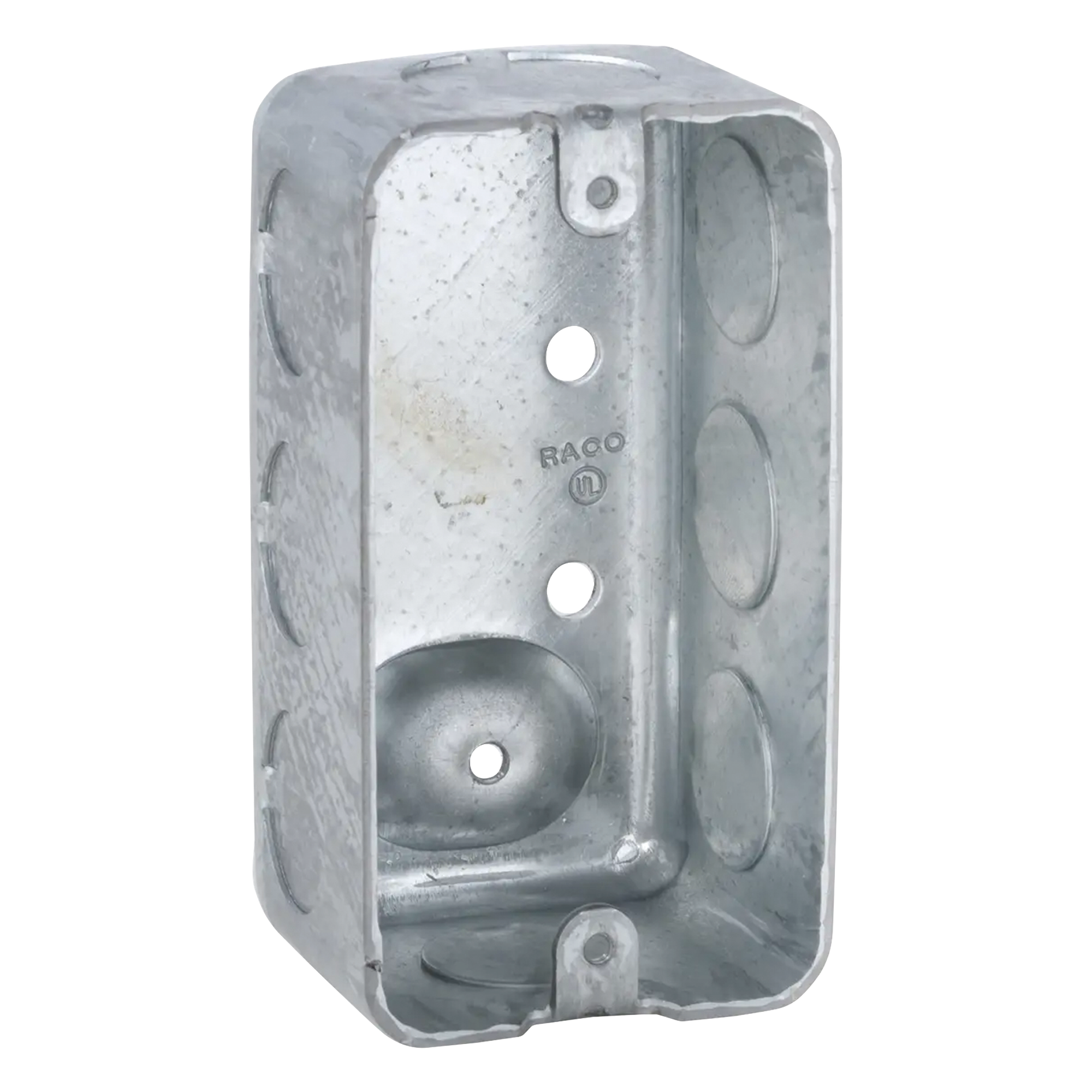 Caja (Chalupa) 4x2"/ Profundidad  1-7/8" / 7 Entradas de 1/2" y 1 de 3/4". — RACO · SKU HUB-666