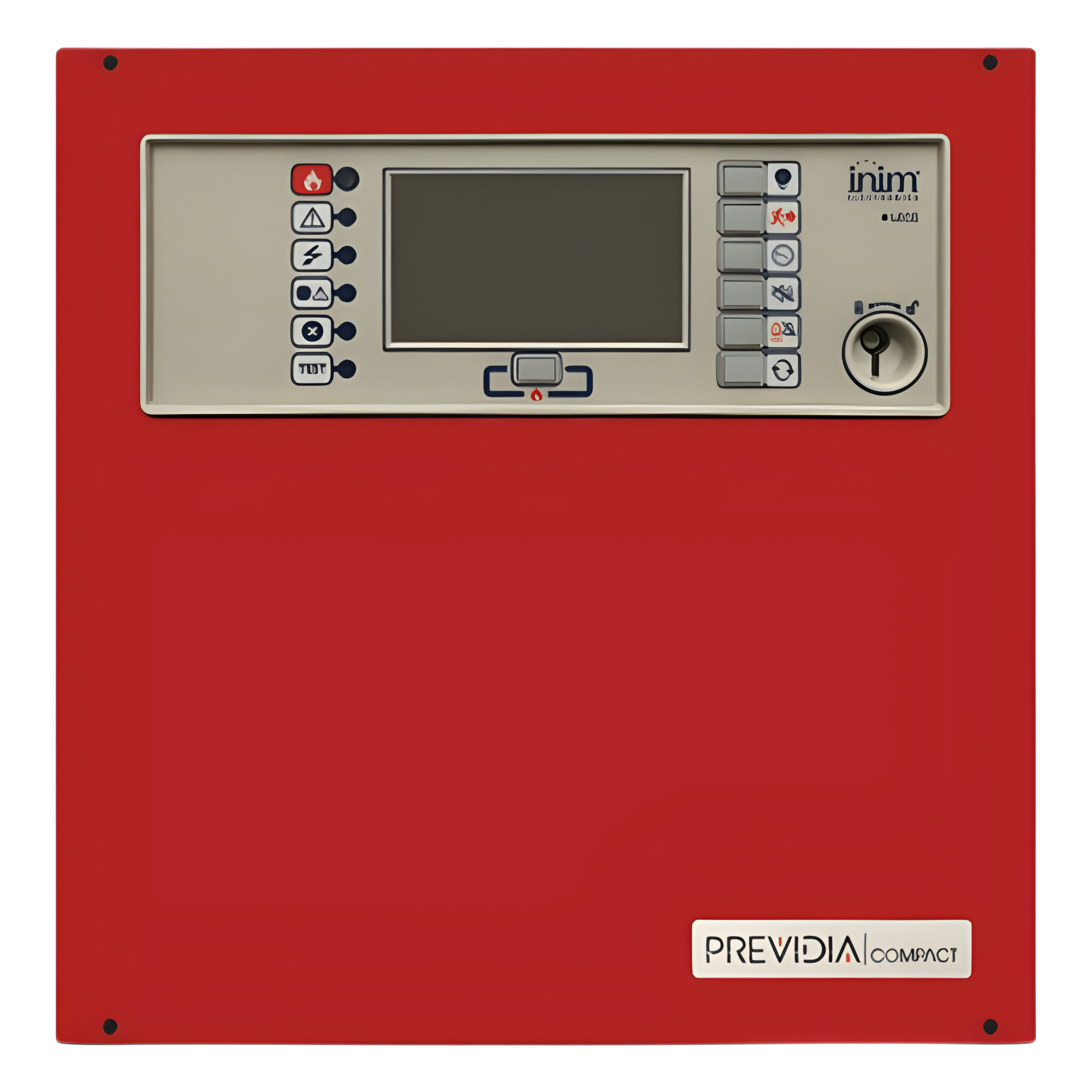 Central de Detección de Incendio / Direccionable 1 Lazo / 64 Puntos / Pantalla Táctil / Certificación EN 54-2/4/21 y UL / Cloud Fire Integrado — INIM ELECTRONICS · SKU PREVIDIA-C050SR