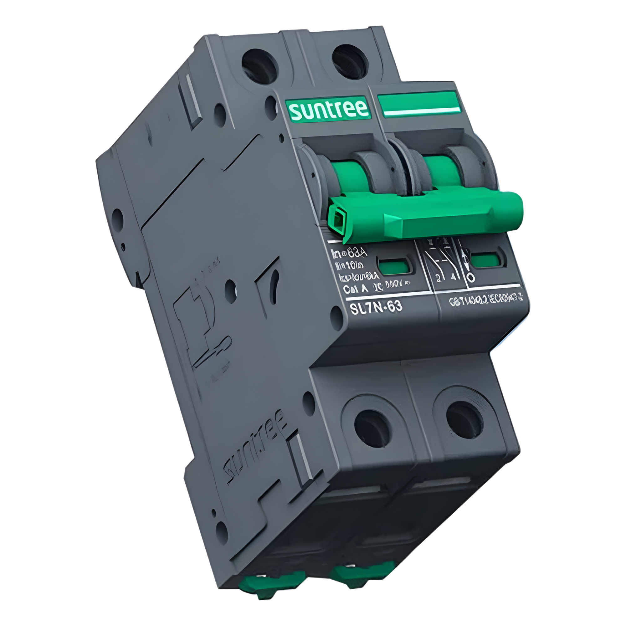 Protección Térmica/ Interruptor 2P, 32 A,  Corriente Directa  800 Vcc para Aplicación Fotovoltaica Montaje Riel DIN