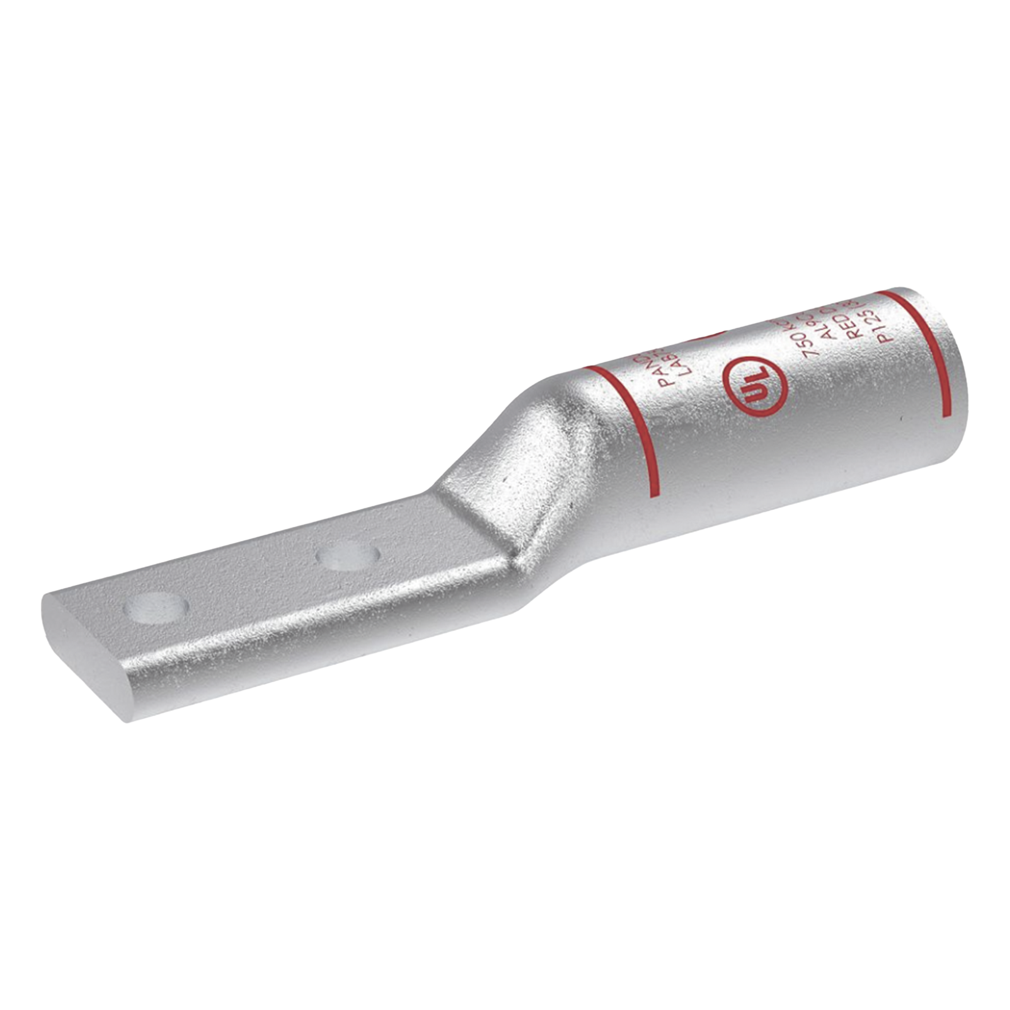 Zapata de compresión Aluminio LAB750-12-24R para cal. 750 Kcmil, Doble barreno para tornillo prisionero de 1/2, Espaciado de orificio 44.45mm, 1 Pz — PANDUIT · SKU LAB750-12-24R