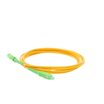 Jumper de Fibra Óptica Monomodo SC/APC-SC/APC Simplex de 3 Metros (9.84 Pies), 3mm