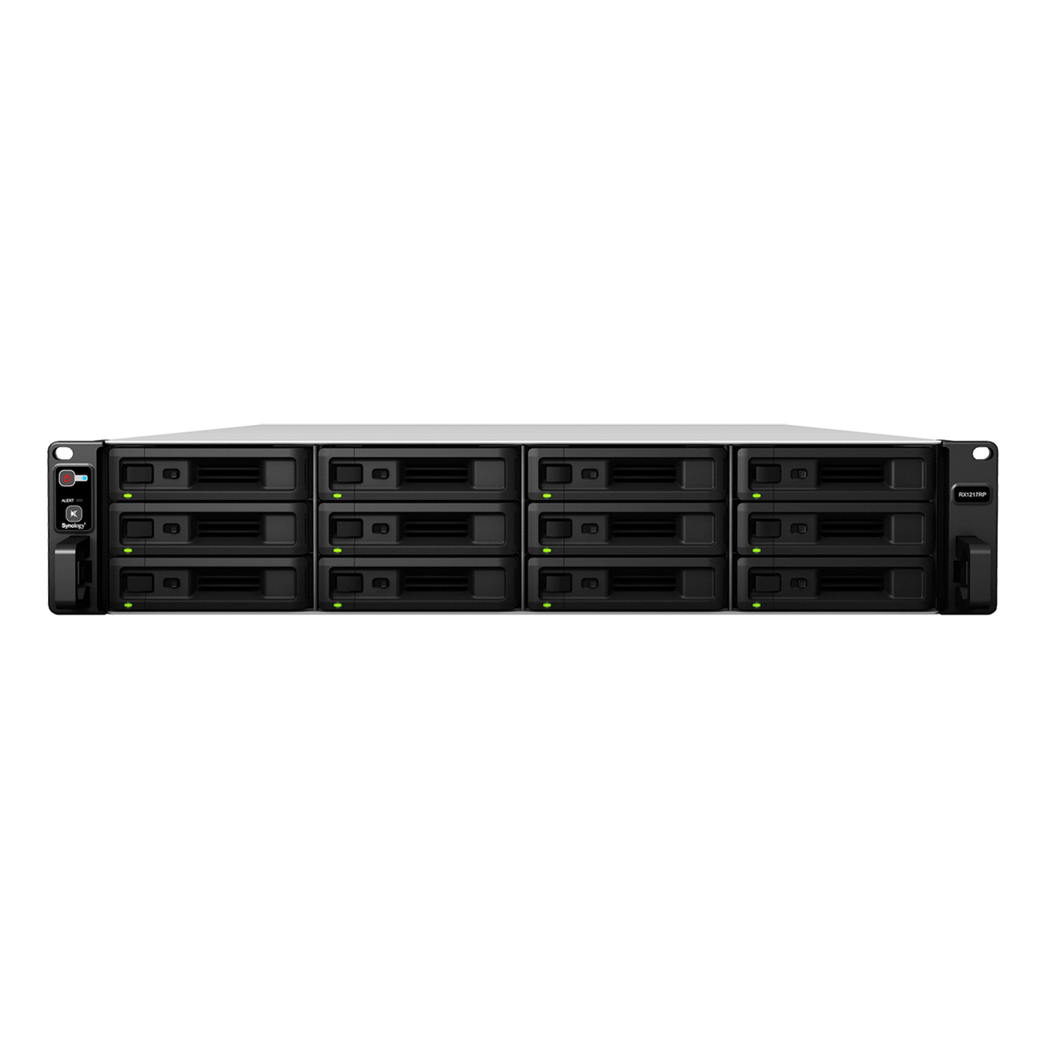 Unidad de Expansión Synology RX1217/RX1217RP | 12 Bahías de Disco | Compatible con RackStation 2U | Expansión de Volumen en Línea | Fuentes de Alimentación Redundantes (RX1217RP) | Administración DSM.