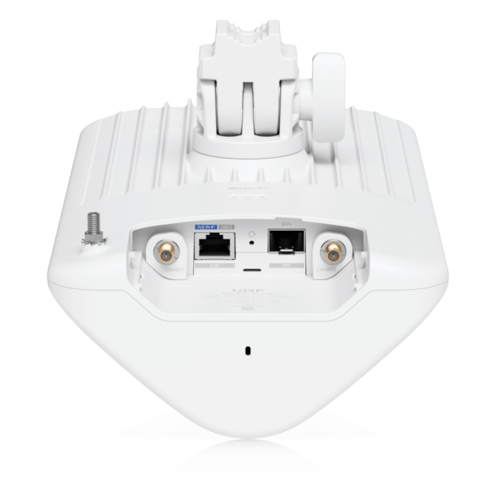Punto de Acceso PtMP / 60 GHz + 5 GHz Wi-Fi 6 / 2.7 Gbps Simétricos / 31 Clientes / Cobertura 90° / IP67 / 2.5 GbE + 10G SFP+