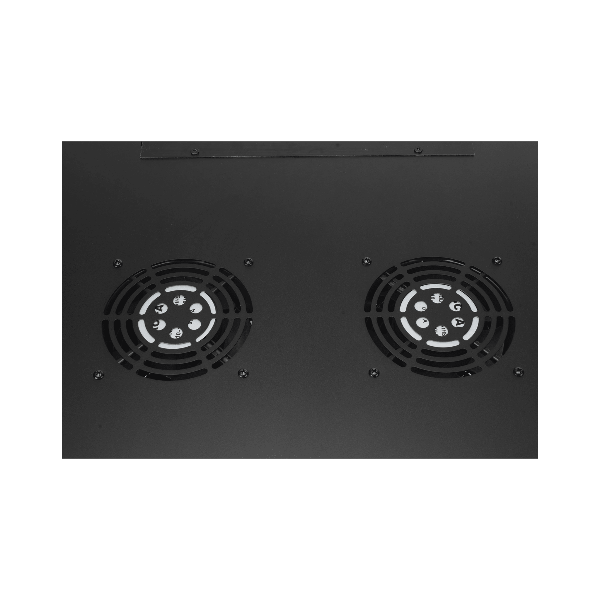 Gabinete de Pared 19 Pulgadas / 6U / 600 x 550 x 368 mm (23.6 x 21.7 x 14.5 in) / Acero SPCC RAL 9004 / Carga Estática 60 kg / IP20 Interior / Ventiladores CA / Panel Cepillo para Cables