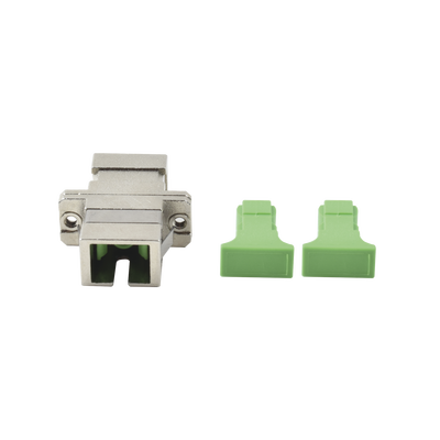 Módulo Acoplador de Fibra Óptica Simplex SC/APC a SC/APC Compatible con Fibra Monomodo