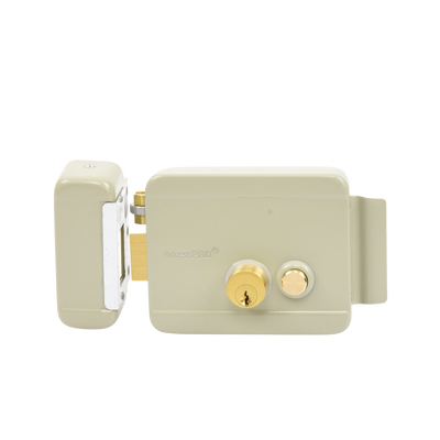 Cerradura Eléctrica con Botón de Salida / Incluye Llave / Exterior / Izquierda