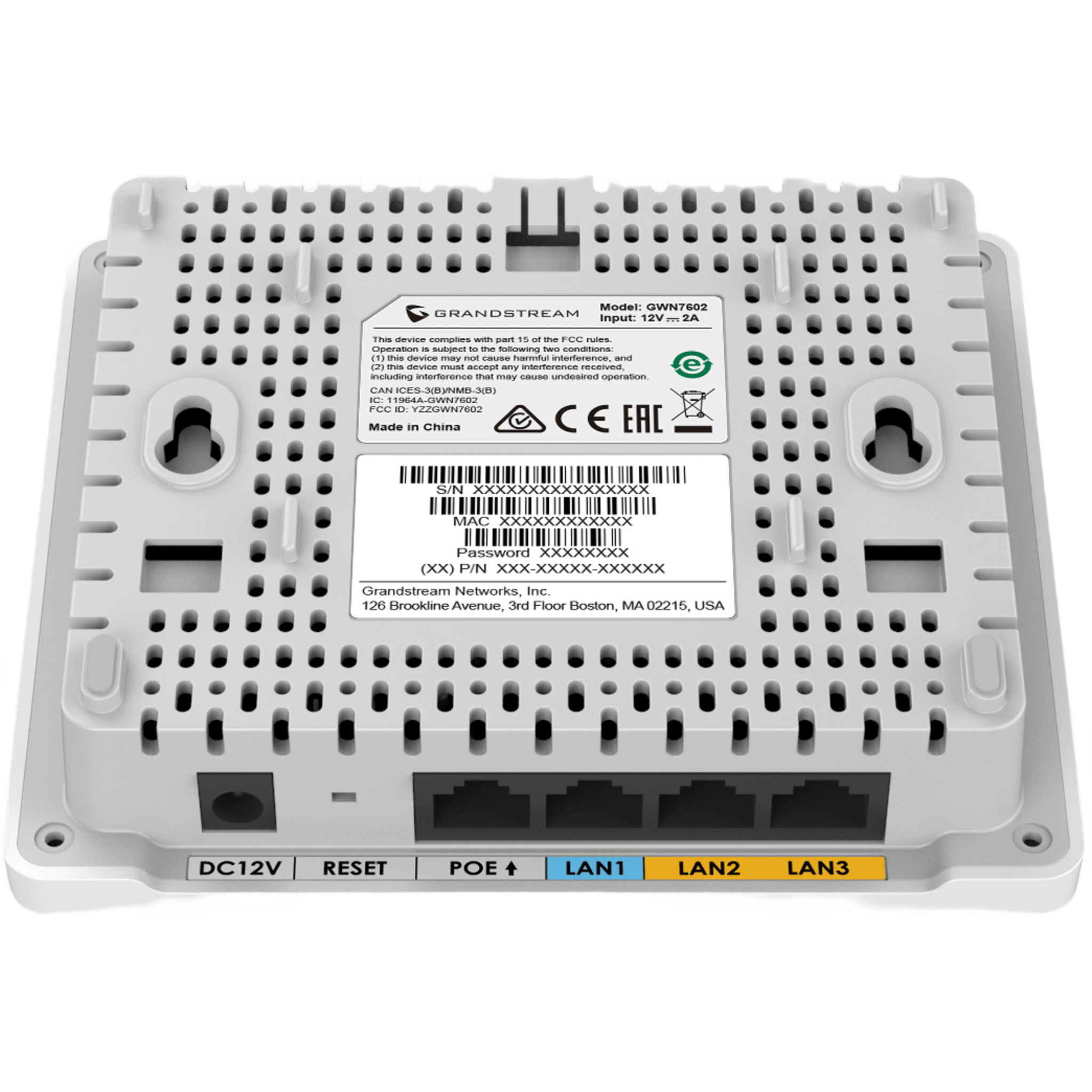 Punto de Acceso Wi-Fi 6 AX3000 / 3 Gbps / 4 Puertos Gigabit con PoE / MU-MIMO 2x2 (2.4GHz) y 3x3 (5GHz) / Hasta 256 Clientes Simultáneos / Cobertura de 100 mts / Gestión en la Nube GDMS
