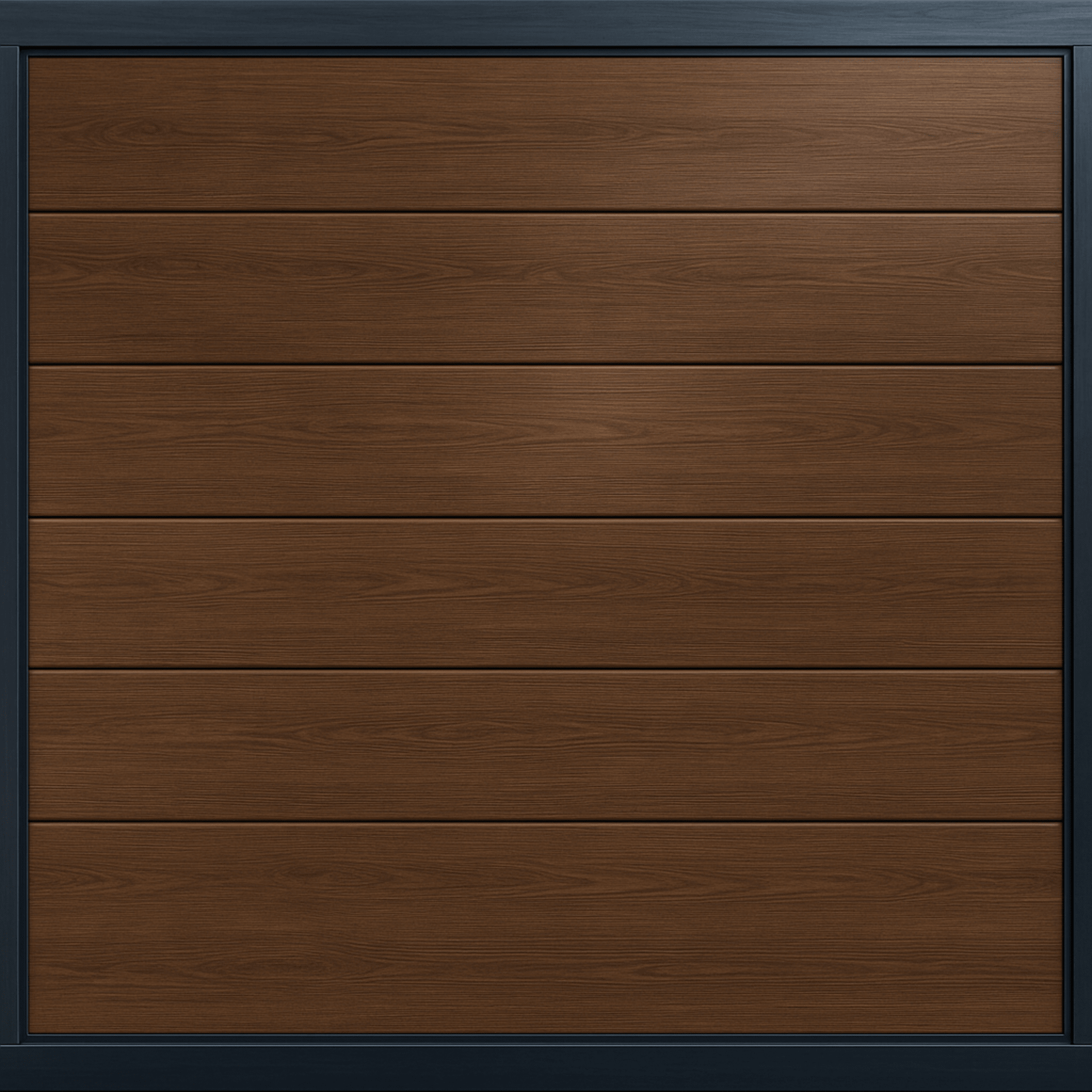 Puerta de Garage de Alta Calidad / Linea Central / Imitacion madera / oscura / 16x8 pies / AISLADA / Estilo Americana.