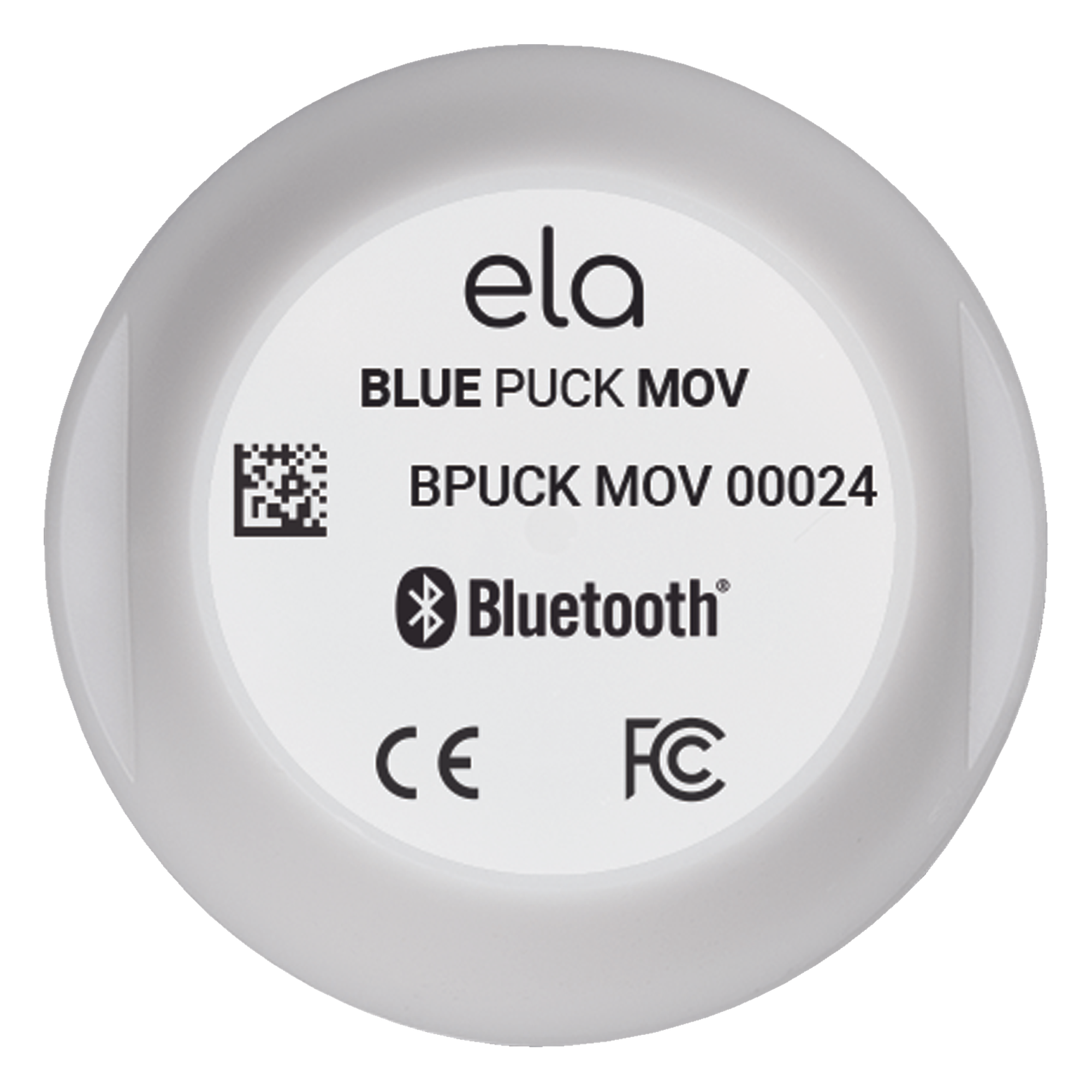 Sensor BLE de Movimiento y Vibración BLUEPUCK MOV — IP68, Acelerómetro 3 Ejes, Alcance 500m, Compatible Teltonika/Ruptela/TopFly — ELA Innovation · SKU BLUEPUCKMOV