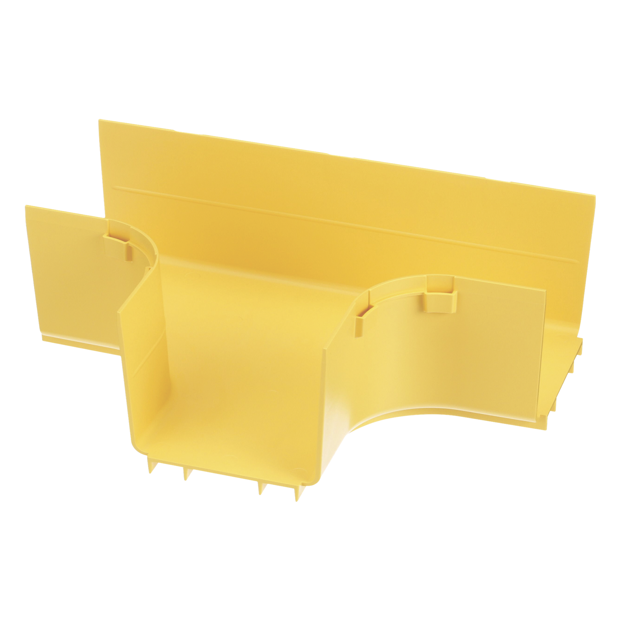 Accesorio en T Horizontal, Con Ángulos a 90º, Para Canaletas FiberRunner™ 4X4, Color Amarillo — PANDUIT · SKU FRT4X4LYL