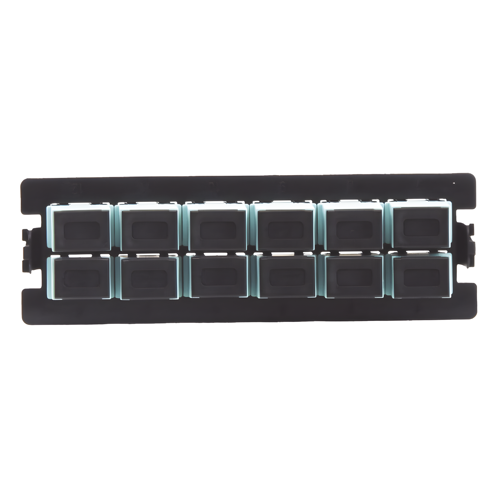 Placa Acopladora / 12 Fibras Multimodo / 12 Acopladores SC Simplex / Compatible SC-LC-APC-PC/UPC / Interior — LINKEDPRO BY EPCOM · SKU LP-FO-S12-MM