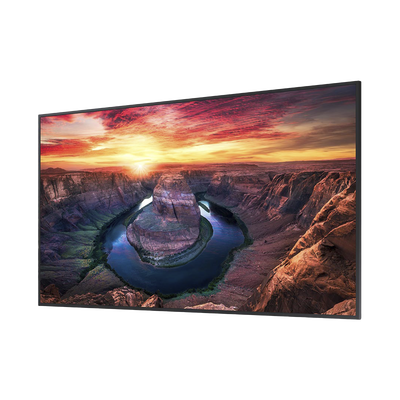 Pantalla Profesional LED de 55", UHD 4K (3840x2160p), Entradas de Video HDMI/DisplayPort / USO 24/7 / Compatible VESA / Compatible con software MagicInfo