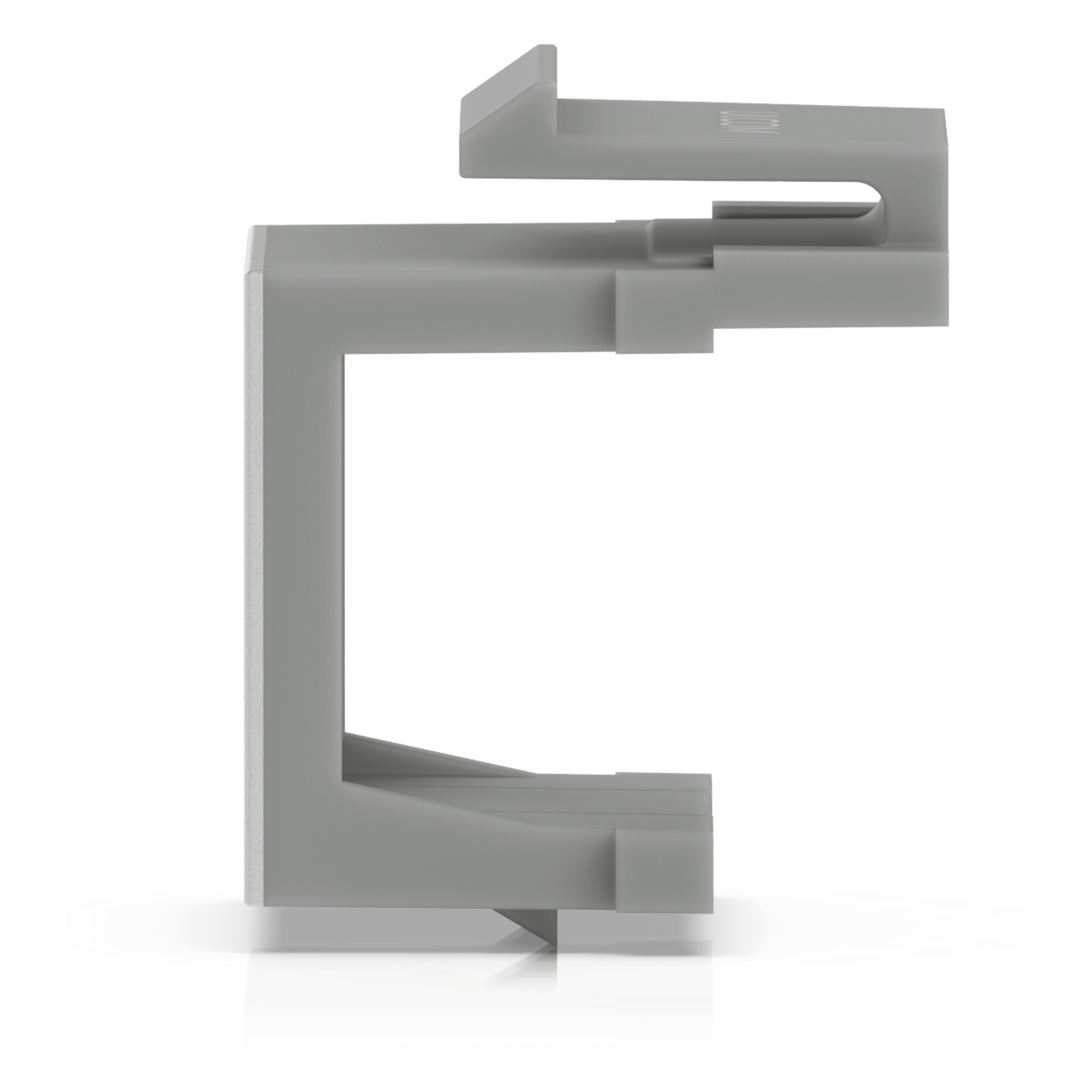 Inserto Keystone Ciego Pasante / Snap-In / 12 Piezas / Gestión de Cableado / 6.3 x 14.6 x 18 mm