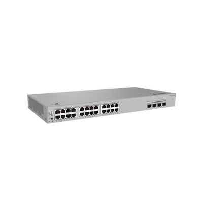 Switch de Acceso eKit Administrable / Capa 2 / 24 Puertos PoE+ Gigabit + 2 Puertos SFP(2.5 Gbps) + 2 Puertos SFP+(10 Gbps) / PoE Perpetuo / Presupuesto PoE 400 W / Sin licenciamiento