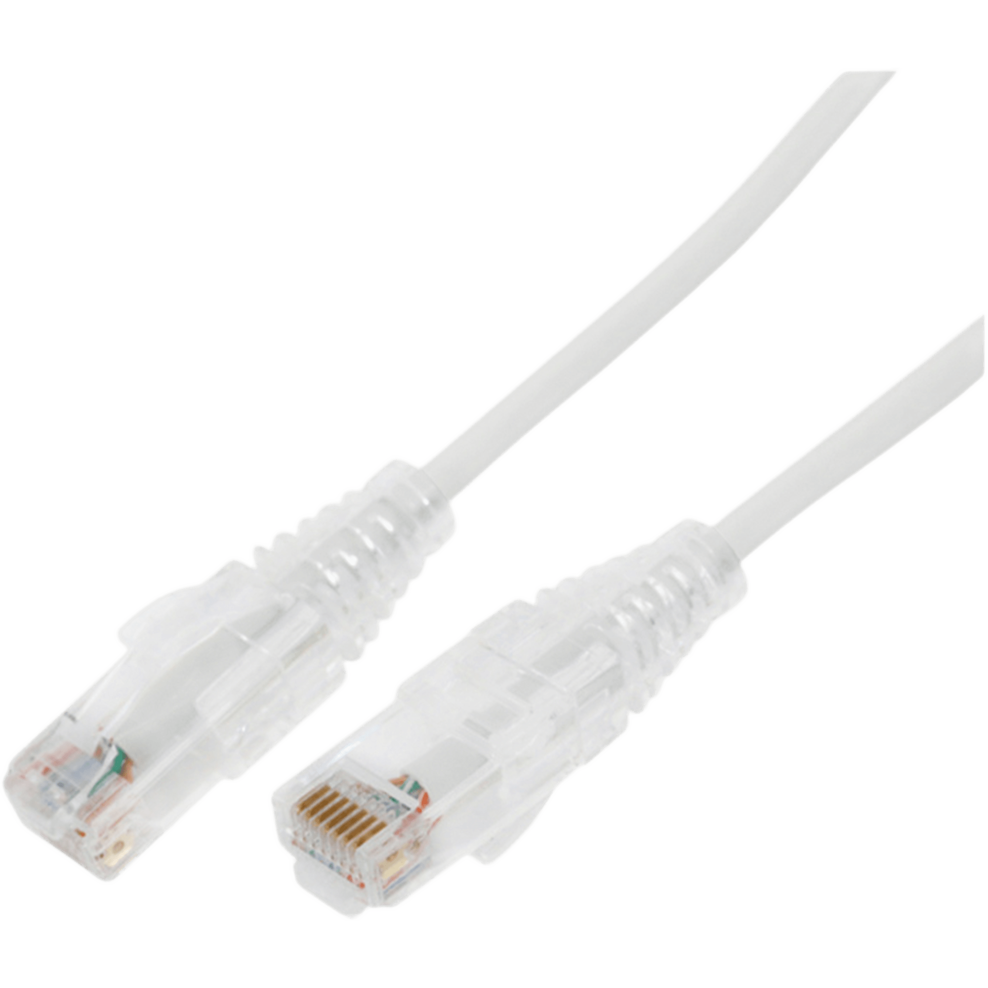Cable de Parcheo Slim UTP Cat6A - 7 Metros (22.97 Pies) Blanco, Diámetro Reducido (28 AWG)