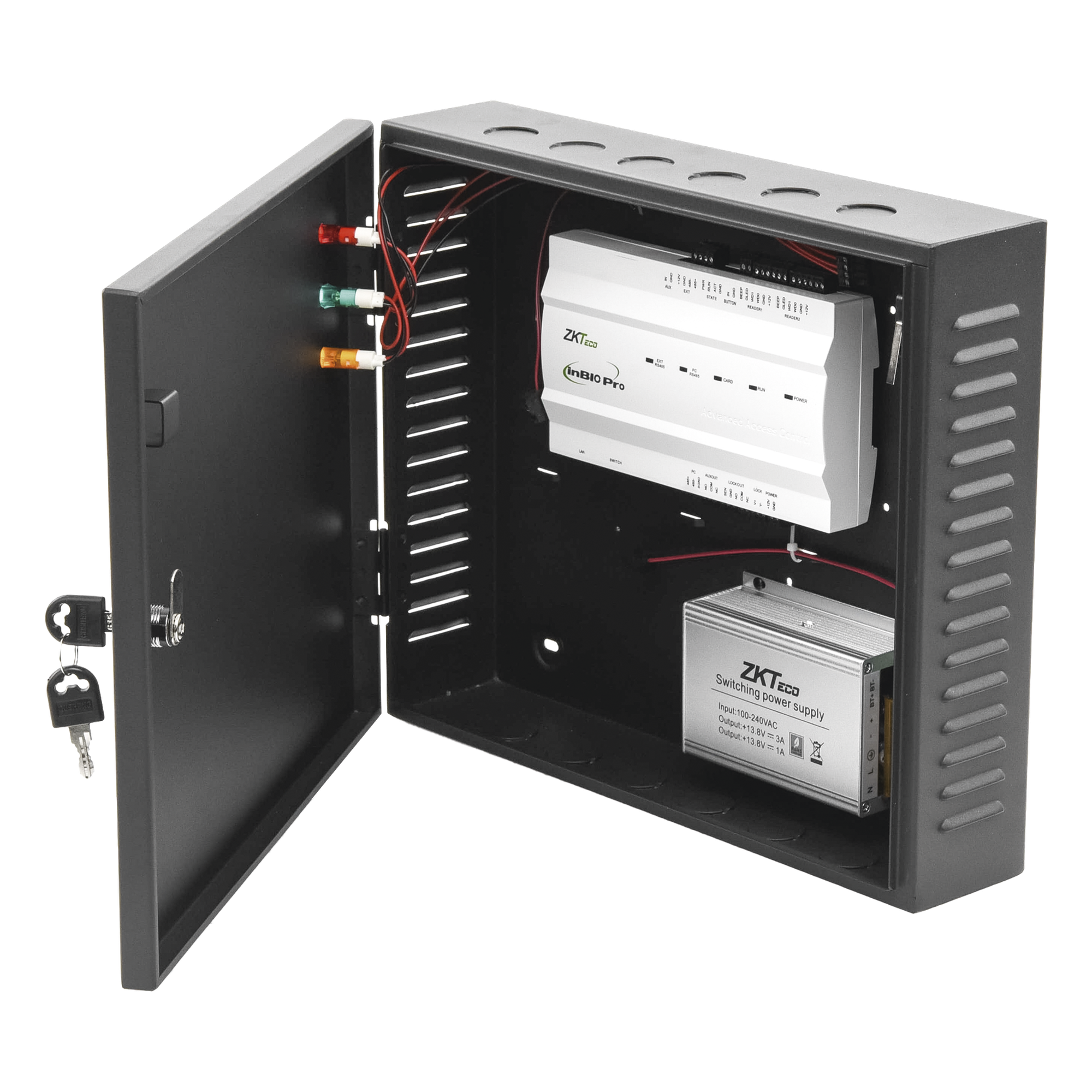 Controlador de Acceso 1 Puerta / 20,000 Huellas 30,000 Tarjetas / TCP/IP / ADMS PUSH / Green Label / ZKBio CVSecurity — ZKTECO · SKU INBIO160PRO20K