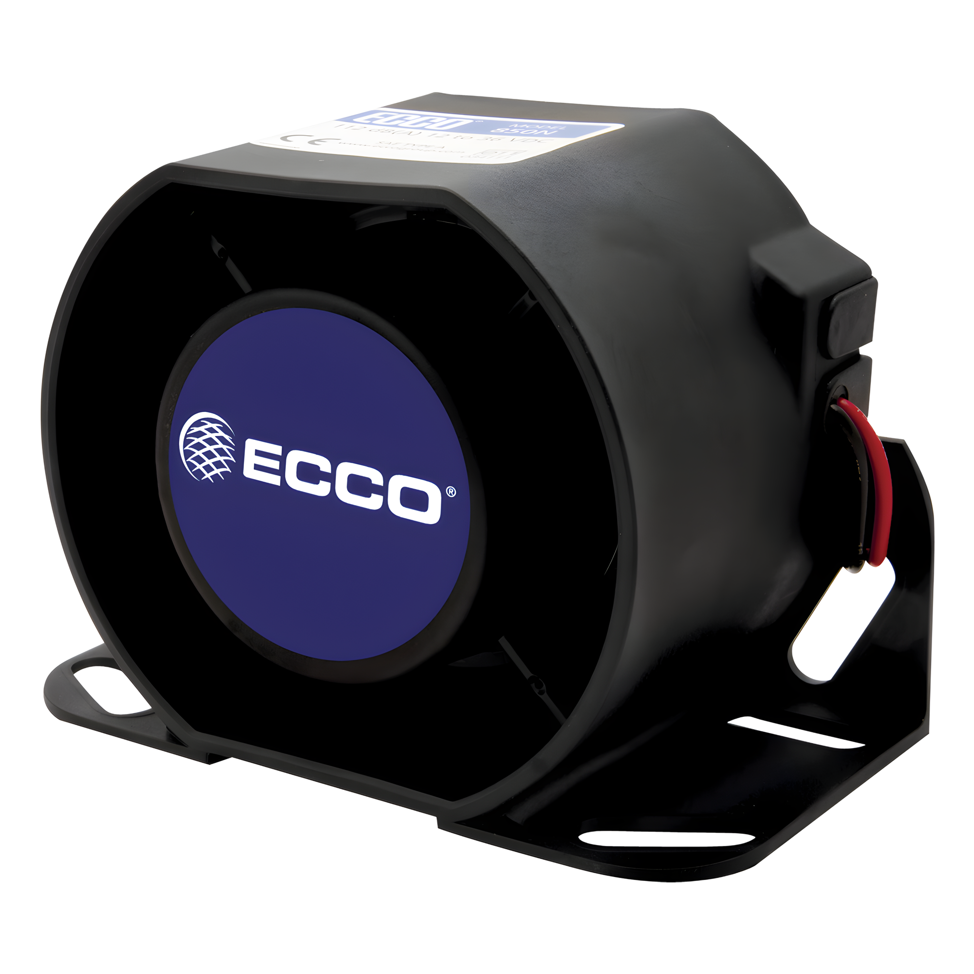 Alarma de reversa vehicular con montaje para superficies, 12-36 Vcc, 112 dBA — ECCO · SKU 850N