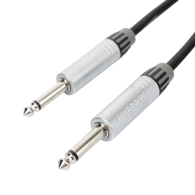Cable de Audio | Plug 1/4 in a Plug 1/4 in Stereo | Carcasa Cromada | Conectores Seetronic | Longitud 3m — COSMICONN · SKU CMC-PS-PS-L-3M