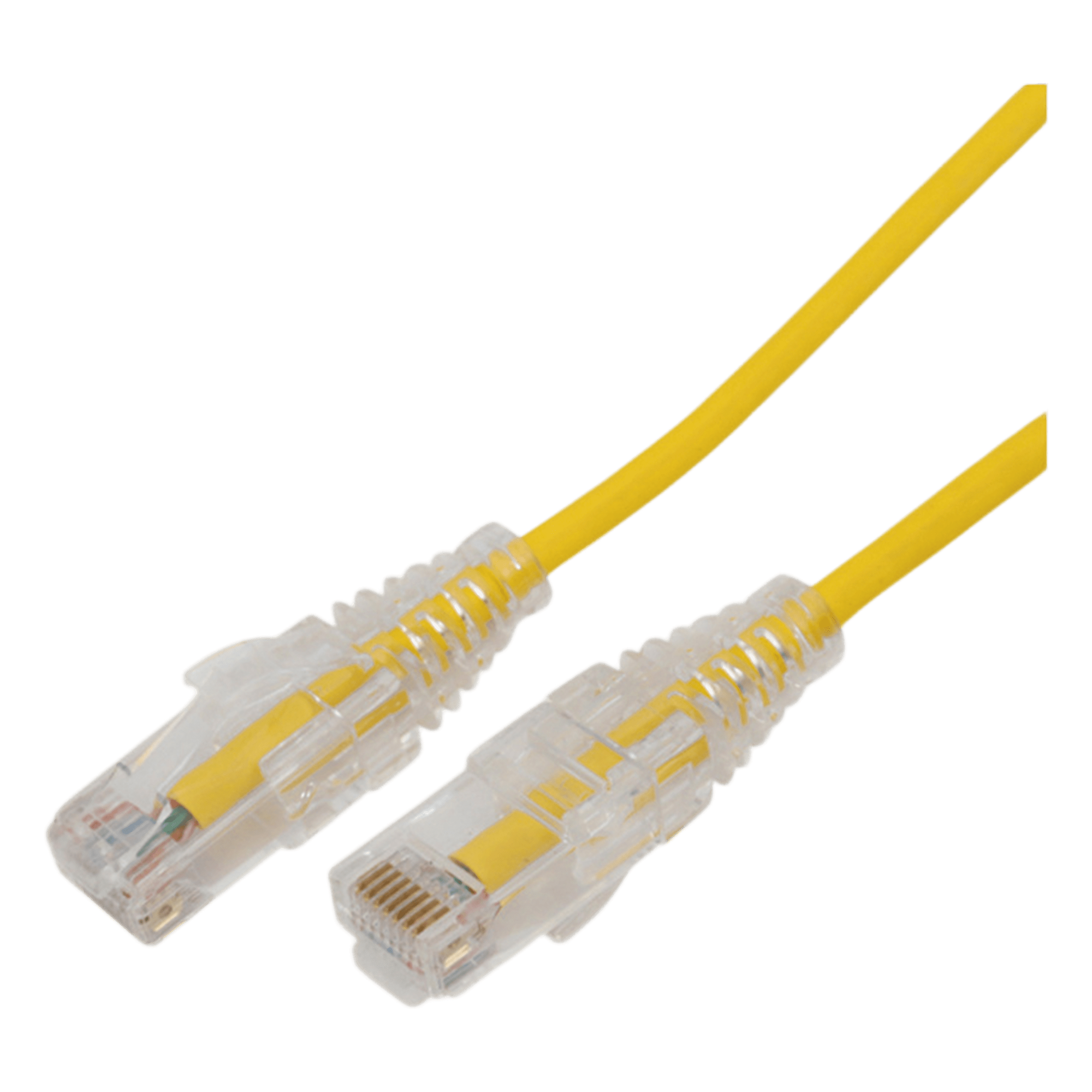 Cable de Parcheo Slim UTP Cat6A - 2 Metros (6.56 Pies) Amarillo, Diámetro Reducido (28 AWG) — LINKEDPRO BY EPCOM · SKU LP-UT6A-200-YE28
