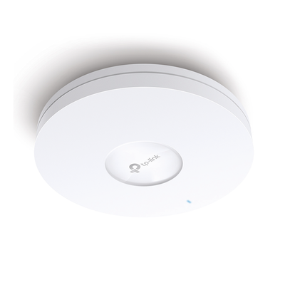 Punto de Acceso Omada / Wi-Fi 6 AX5400 MU-MIMO 4x4 / Mesh Omada / Alta Densidad de Usuarios / Configuración por Controlador o Stand-Alone / Para Montaje en Techo/pared / Alimentación PoE+