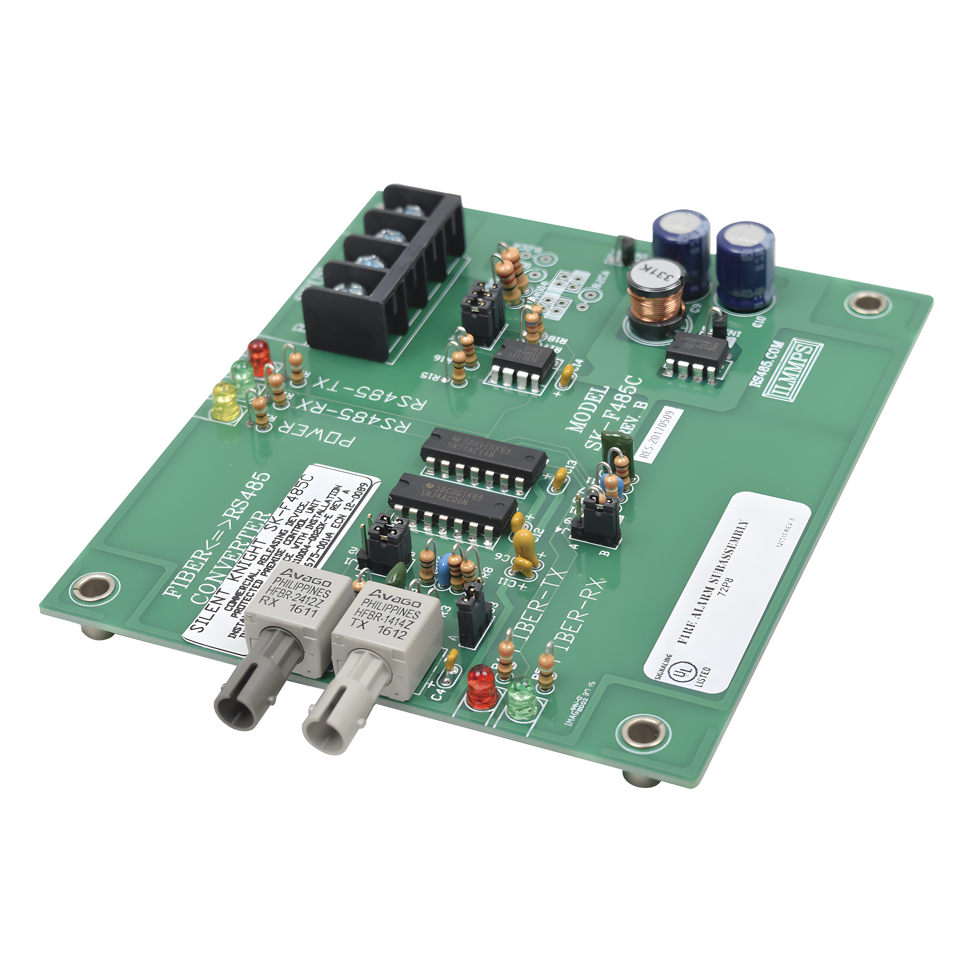 Conversor de SBUS cobre a SBUS fibra óptica — SILENT KNIGHT BY HONEYWELL · SKU SKF485C