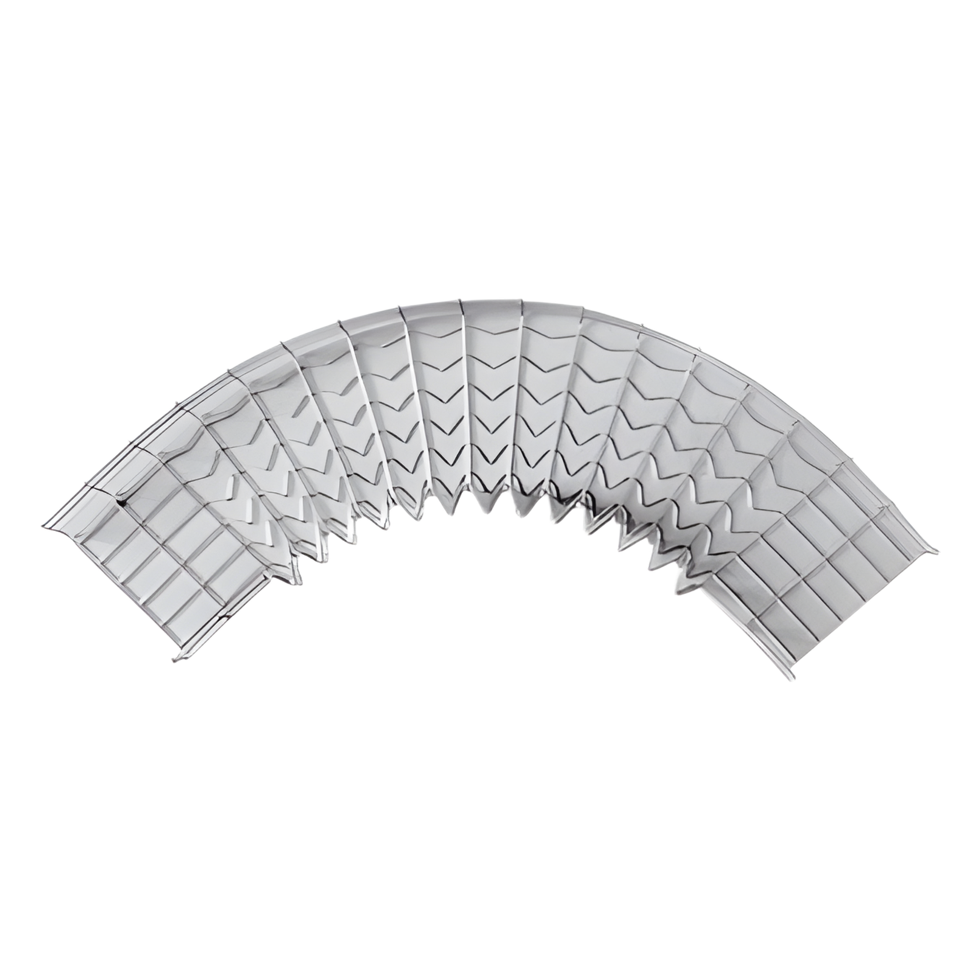 Curva Pre-Fabricada Horizontal de 90° con medidas de 66 mm de Peralte y 250 mm Ancho (66/250 mm)