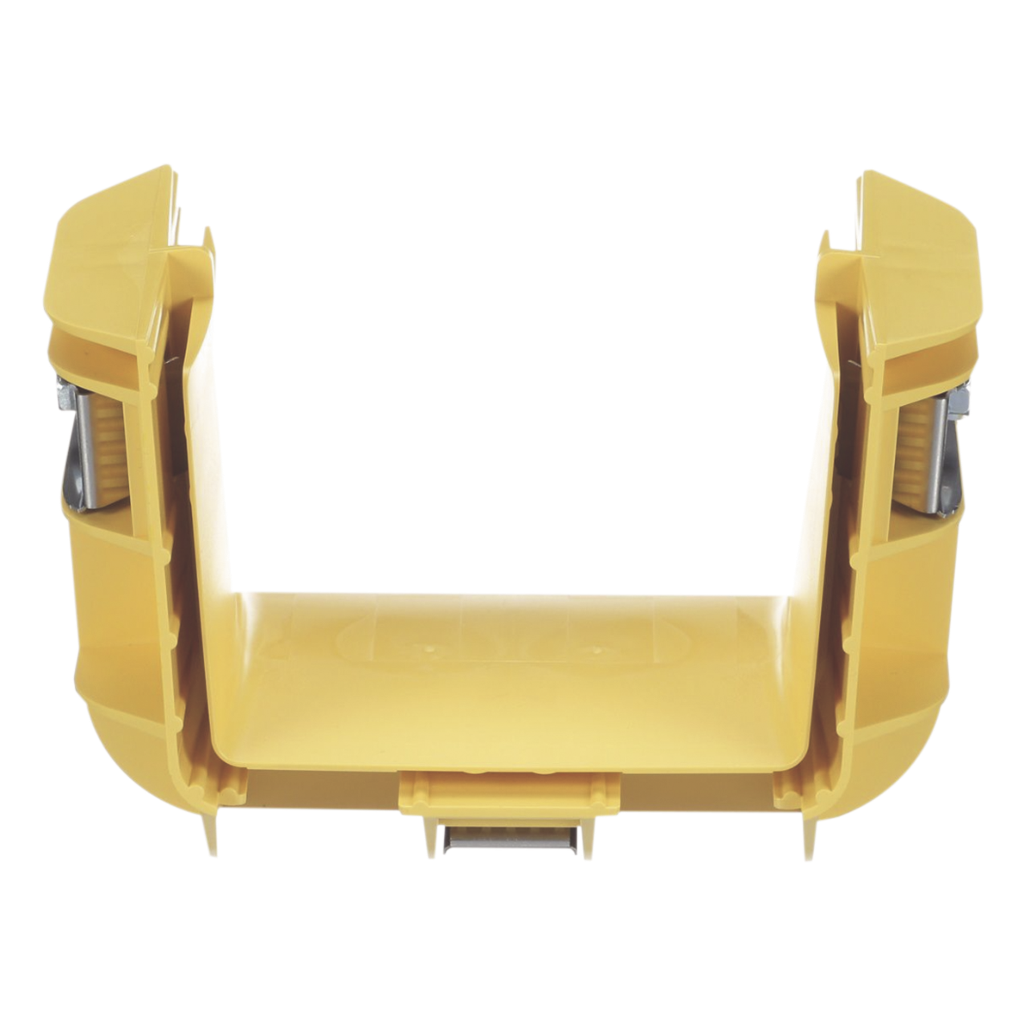Union Recta "Cople", Para Canaleta FiberRunner™ 4X4, Color Amarillo — PANDUIT · SKU FRBC4X4LYL
