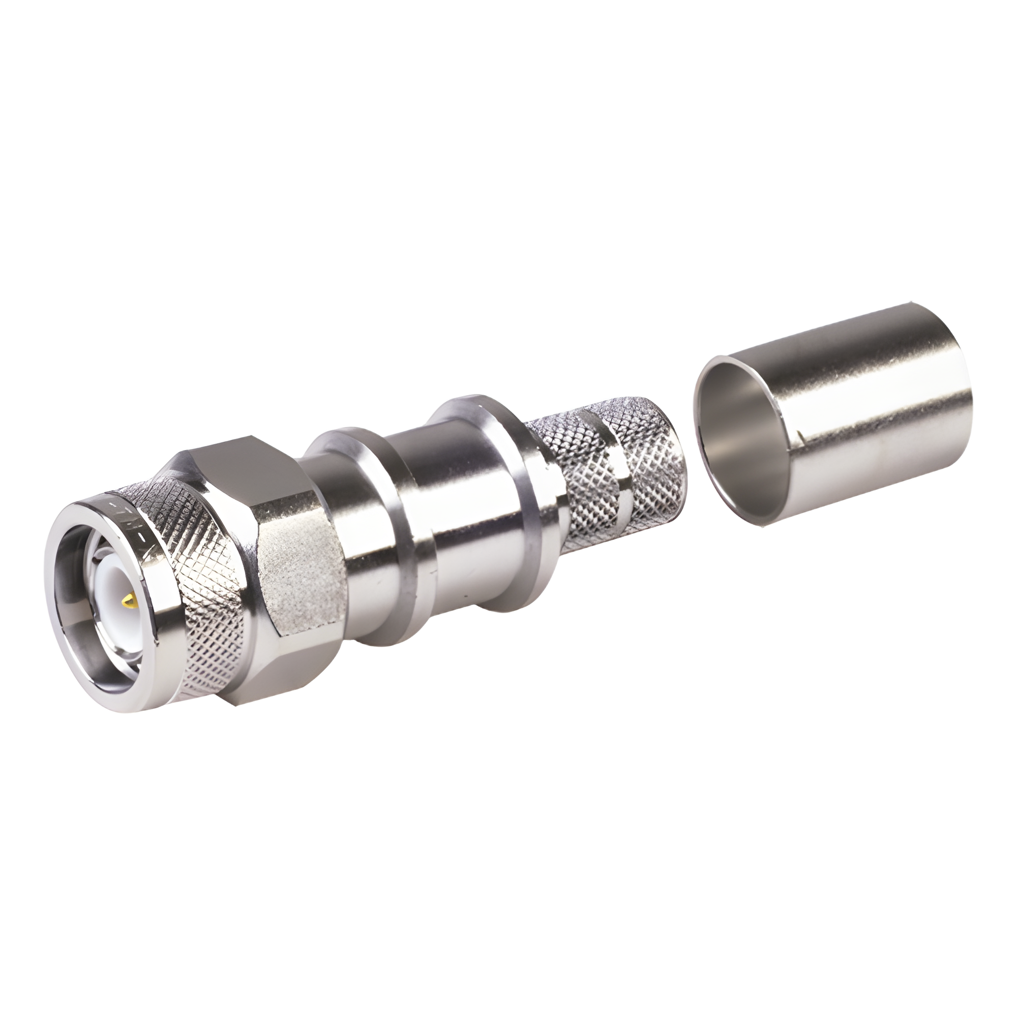 Conector TNC Macho Plegable con Pin Cautivo para cables Tipo RG8 — Times Microwave · SKU EZ-400-TM-X
