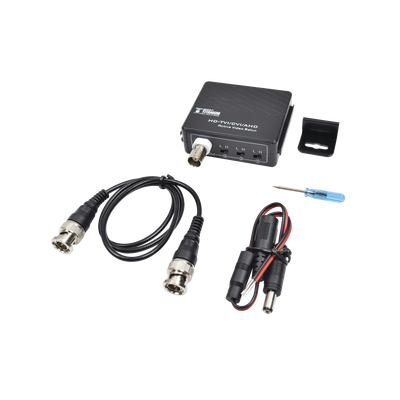(TRANSCEPTOR) RECEPTOR DE VIDEO ACTIVO DE LARGO ALCANCE / 400 Metros con RECEPTOR ACTIVO TT4501T / Resolución 2 MP / Compatible con cámaras HD-TVI/CVI/AHD/CVBS / Protección Interconstruida contra sobretensión.