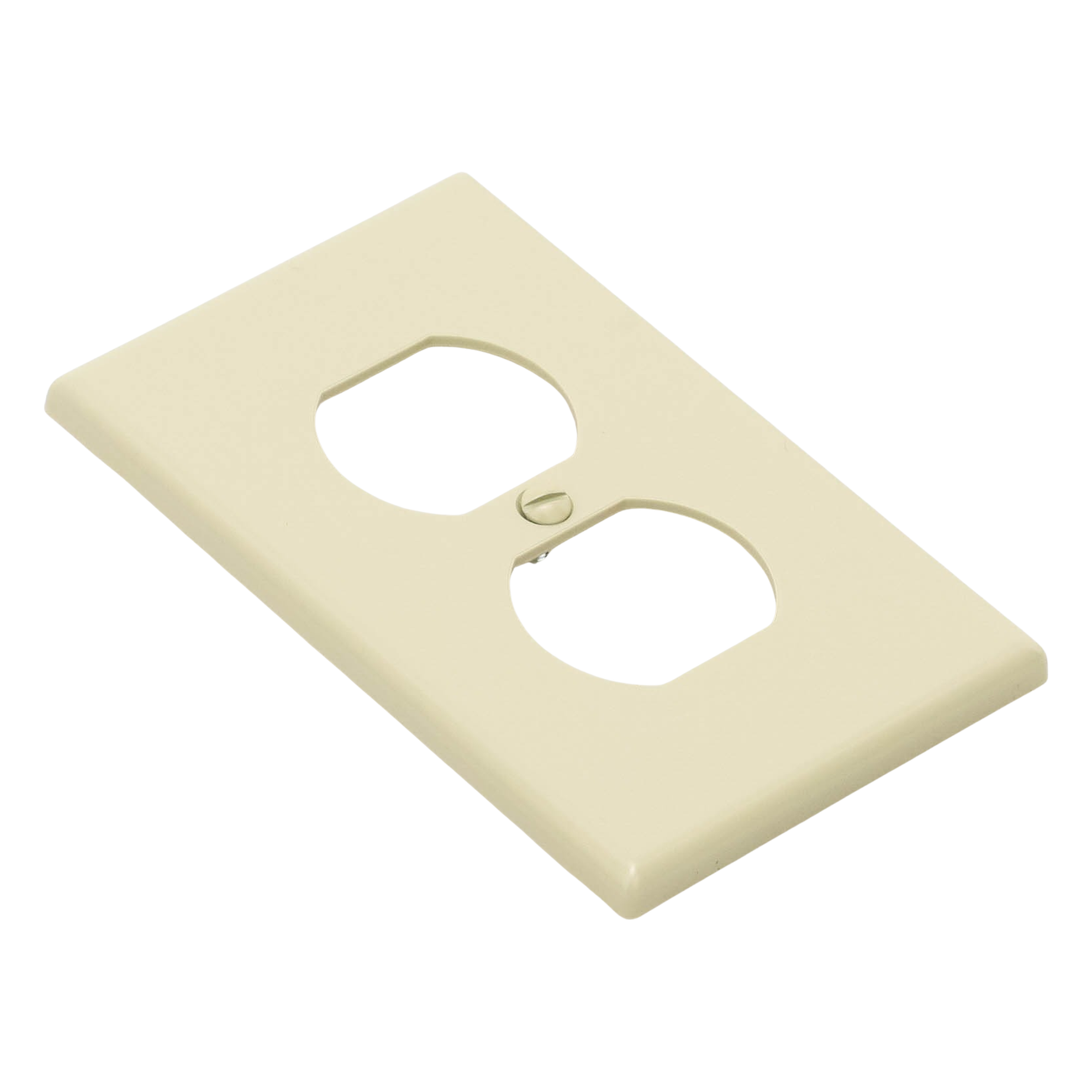 Placa de Pared para Contacto Duplex Color Marfil.