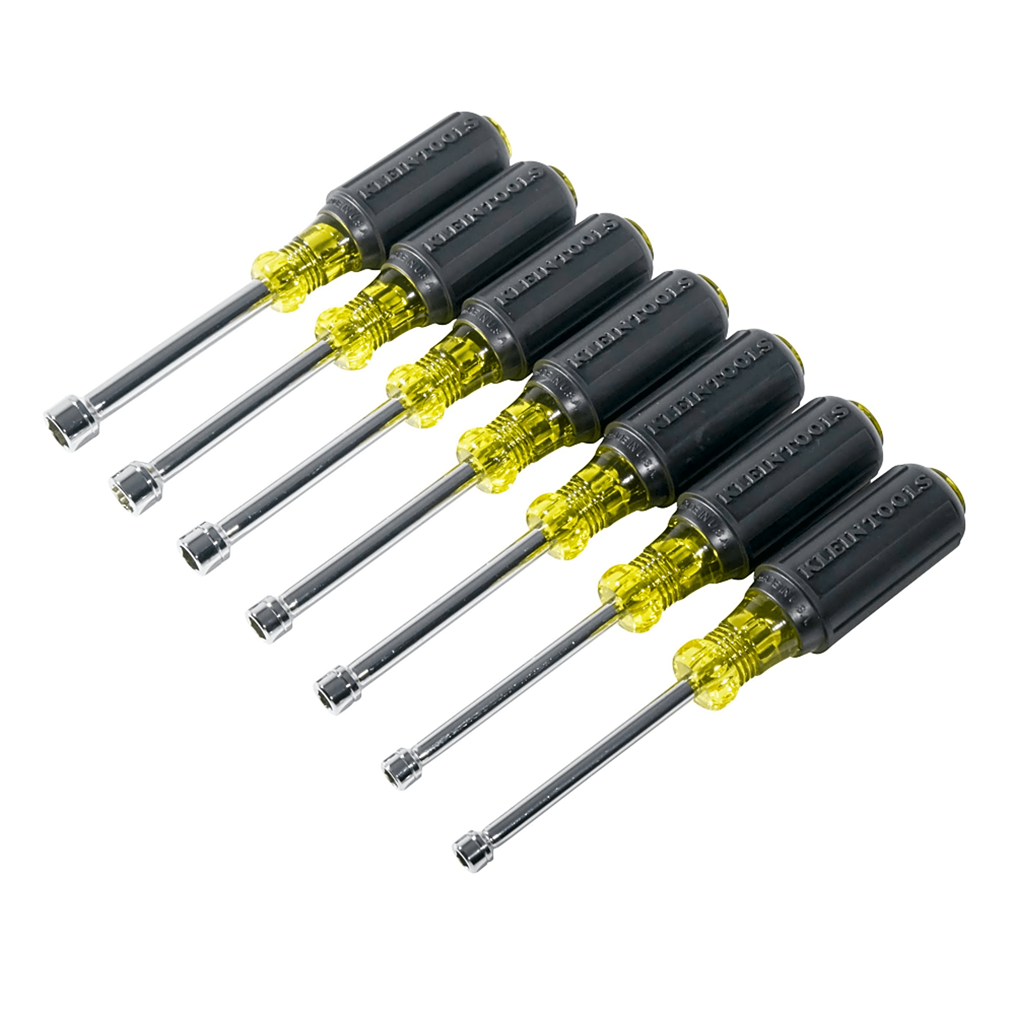 Juego de Desarmadores de Caja / Métricos / Eje Hueco 76 mm (3 in) / Mango Cushion-Grip / 4 mm a 11 mm / 7 Piezas