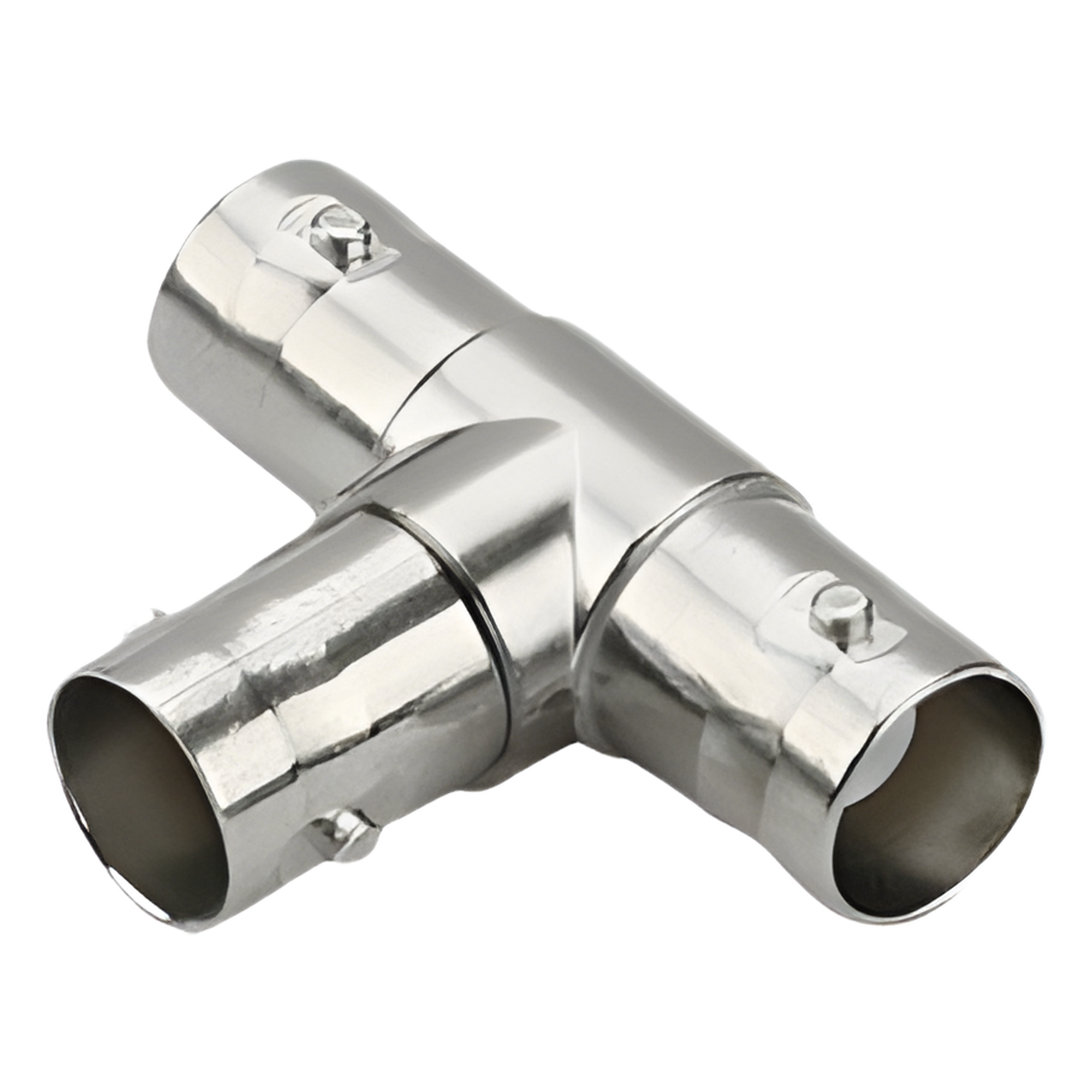 Adaptador en T para 75 Ohm de triple conectores BNC Hembras, Níquel/ Oro/ Teflón. — EPCOM TITANIUM · SKU TT-RG-10