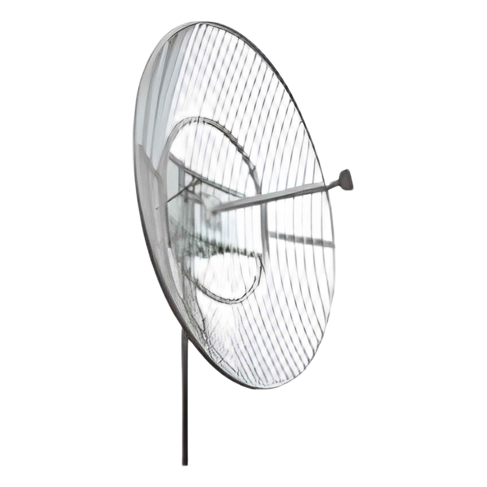 Antena Parabólica de rejilla. Frecuencia 824-896 MHz, 20 dBi de ganancia. Antena Donadora que se utiliza en los amplificadores de señal celular para cubrir comunidades alejadas.